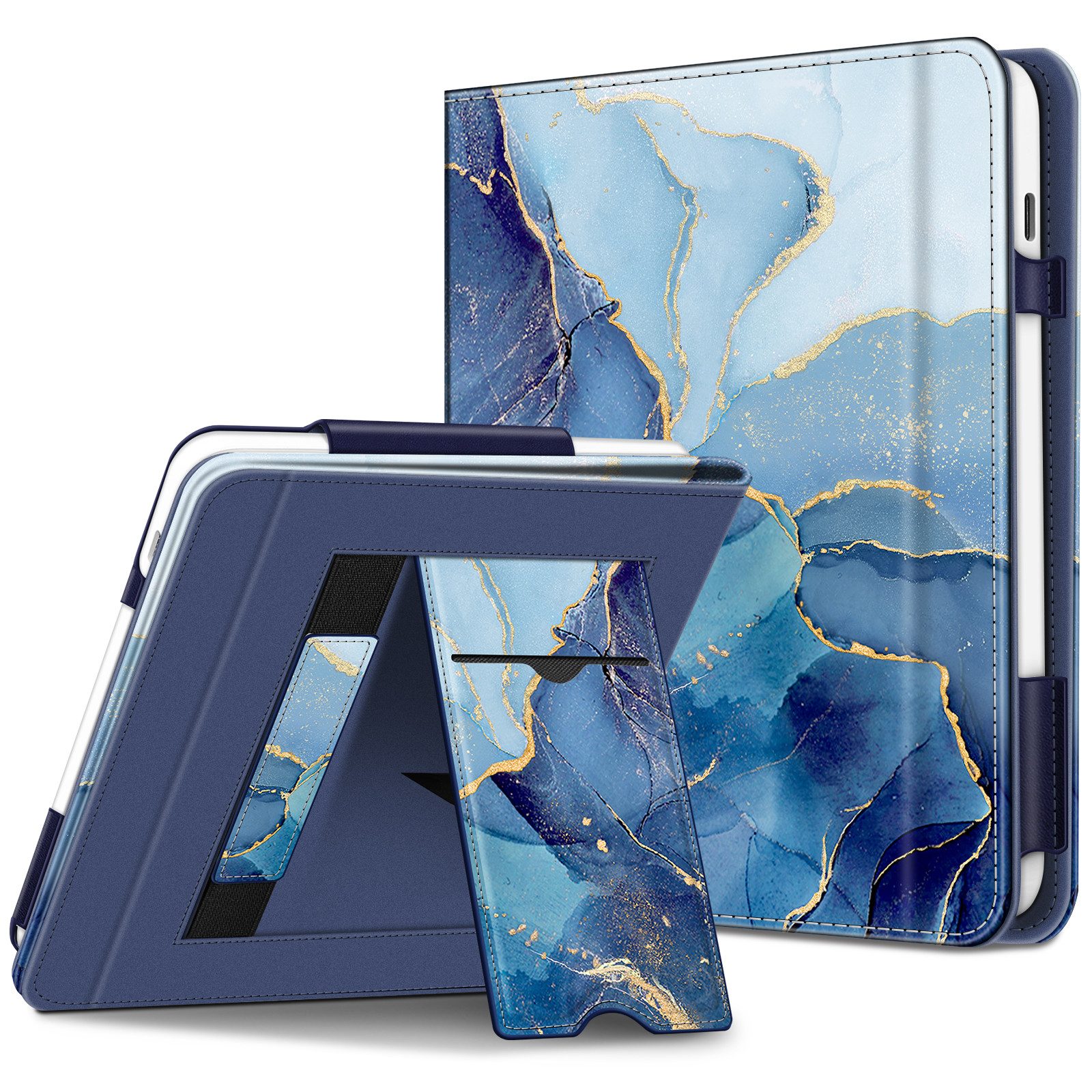 Fintie E-Reader-Hülle für Tolino Vision Color 2024/Vision 6 2021 7 Zoll, Kobo Libra Colour/2, Kickstand Case mit Kartenfach Handschlaufe & Auto Sleep/Wake