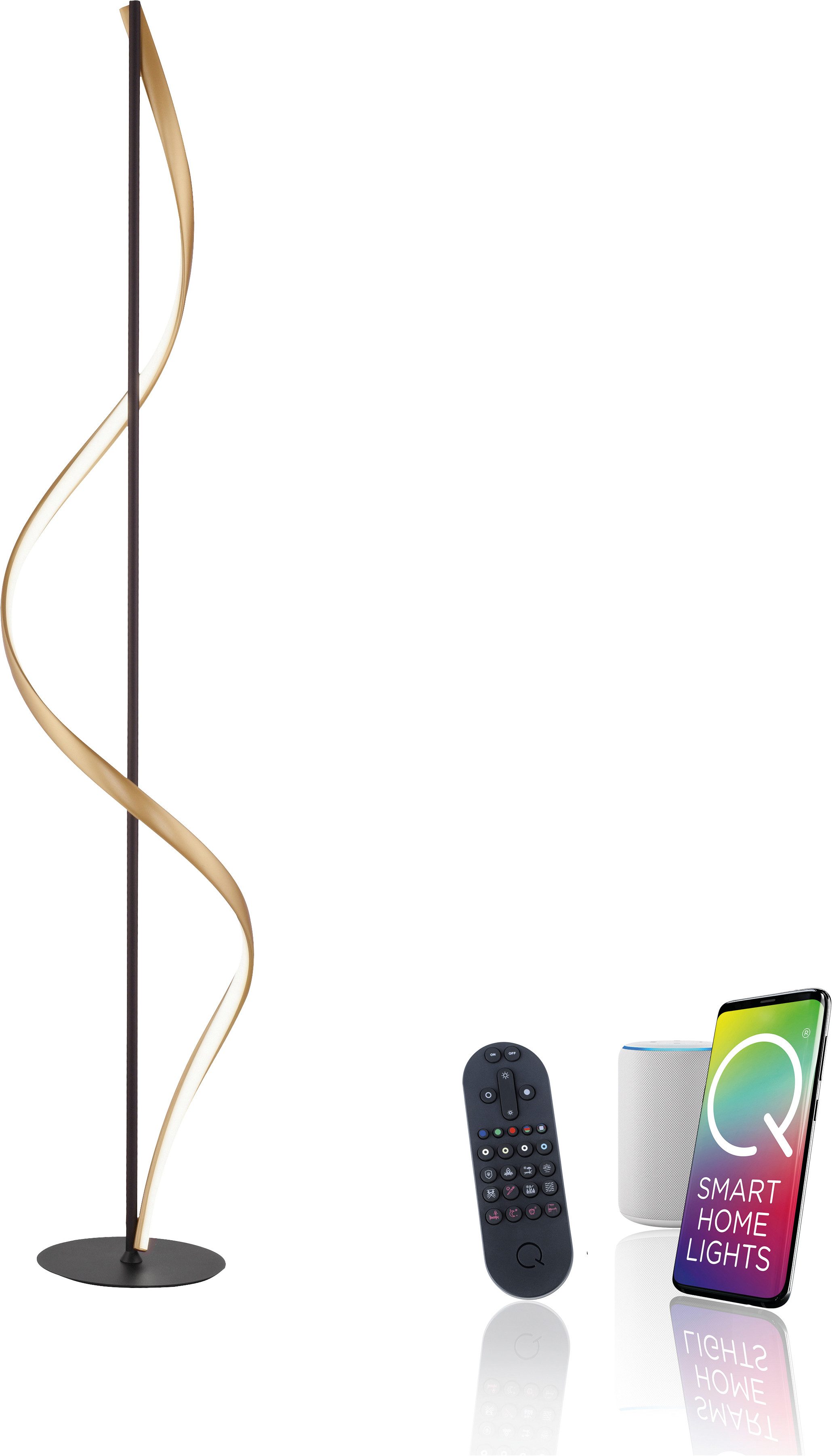 Neuhaus Q SMART HOME LIGHTS LED Stehlampe Q-SWING, Smart Home, LED fest integriert, warmweiß - kaltweiß