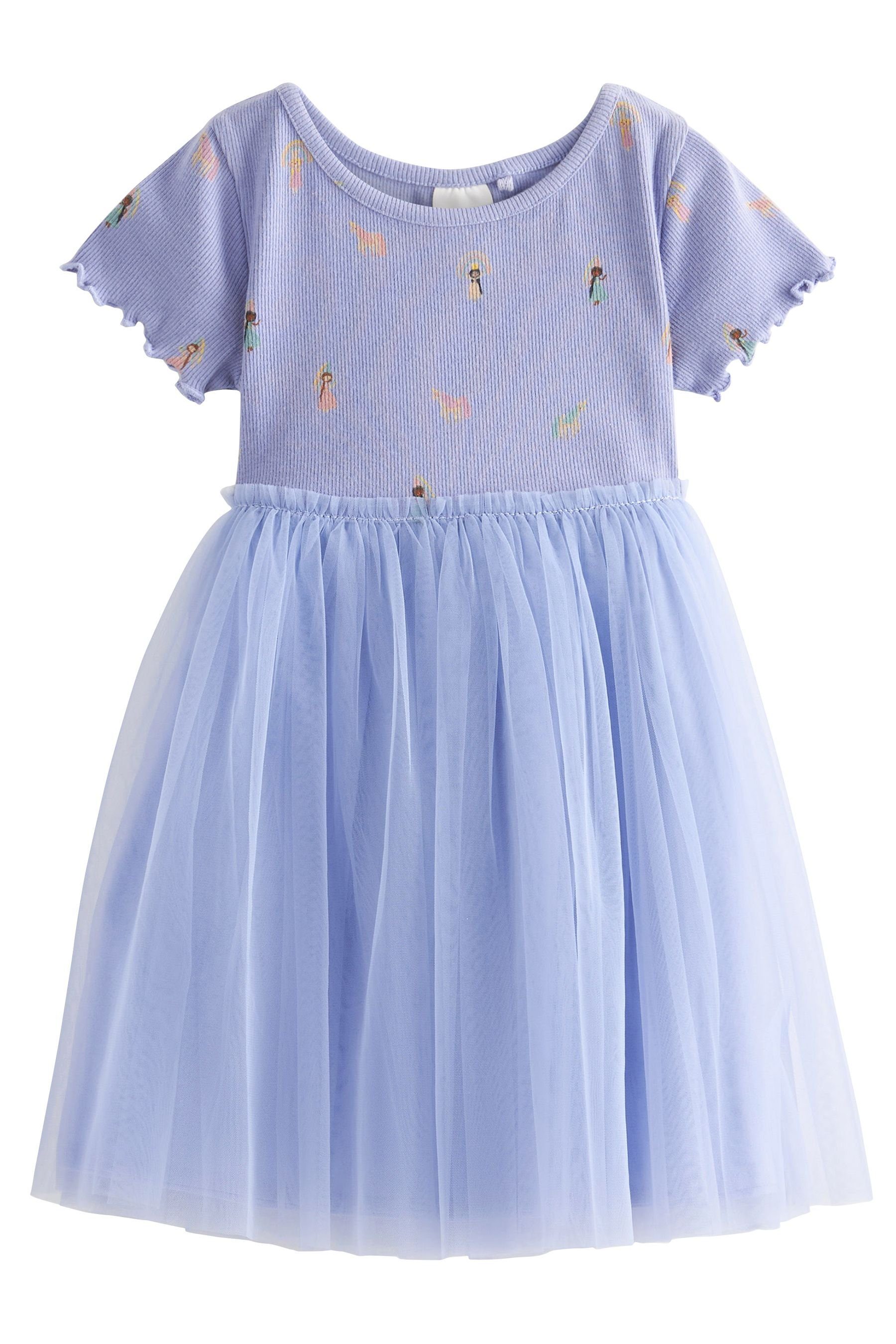 Next 2-in-1-Kleid Kurzärmeliges Kleid mit Rock (1-tlg) Blue Princess