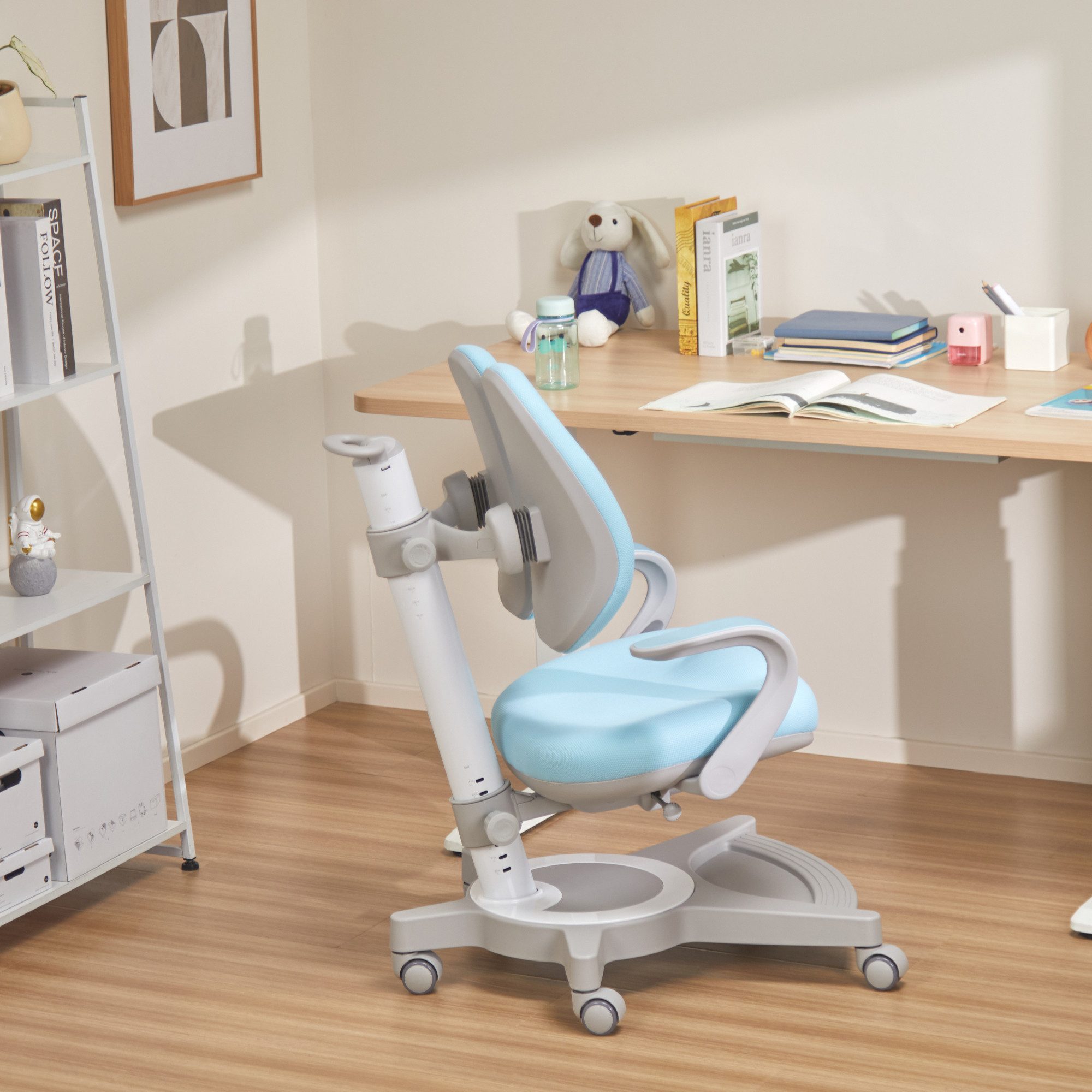 en.casa Kinderstuhl, »Partille« gepolstert verstellbar 99x55x76 günstig online kaufen