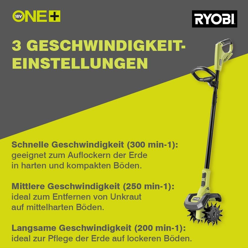 RYOBI Akku-Motorhacke 18 V ONE+ RY18CVA-0