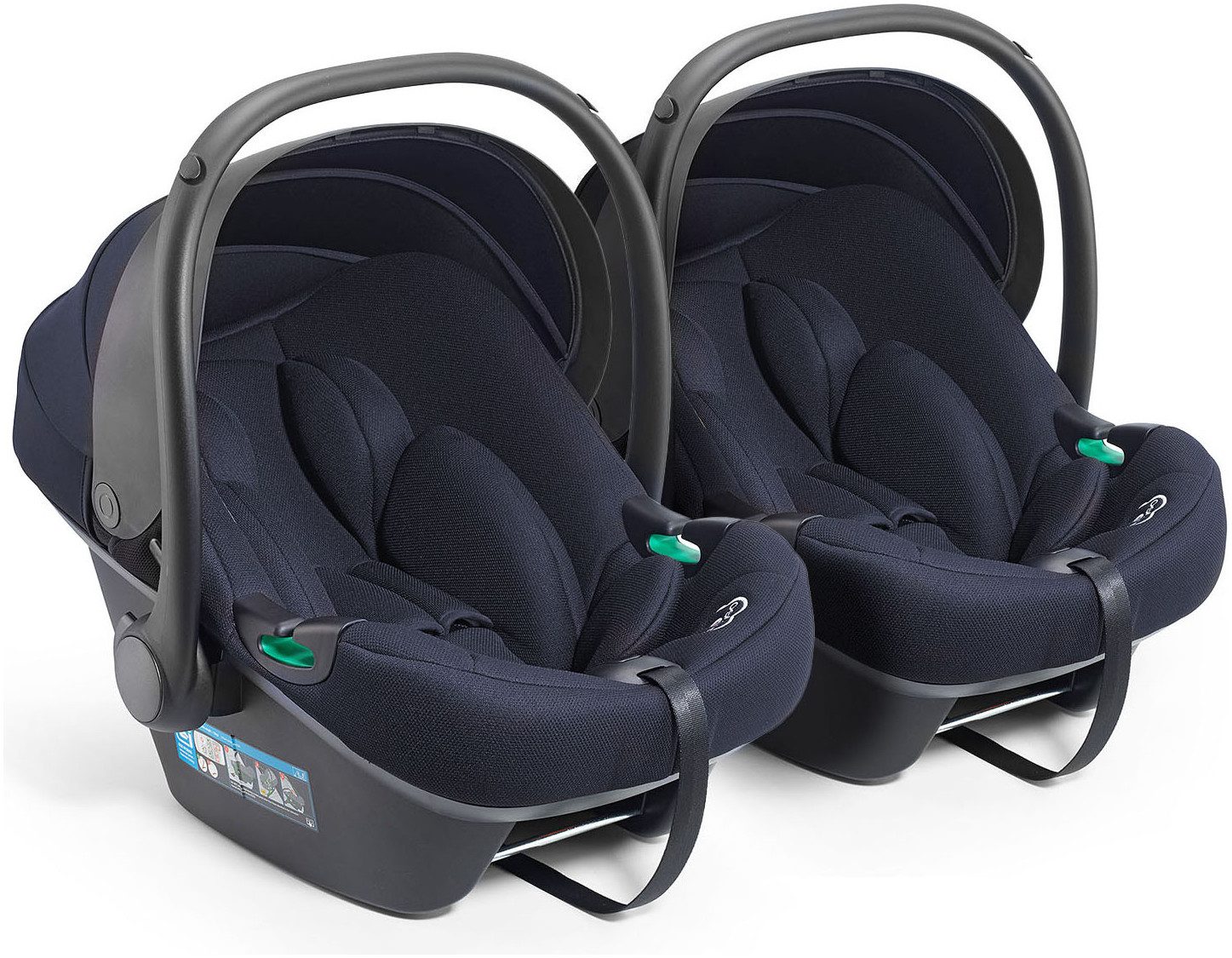 BabyGo Babyschale Twinner, ab: Geburt, ab: 40 cm, bis: 87 cm, (Set, 2-tlg)