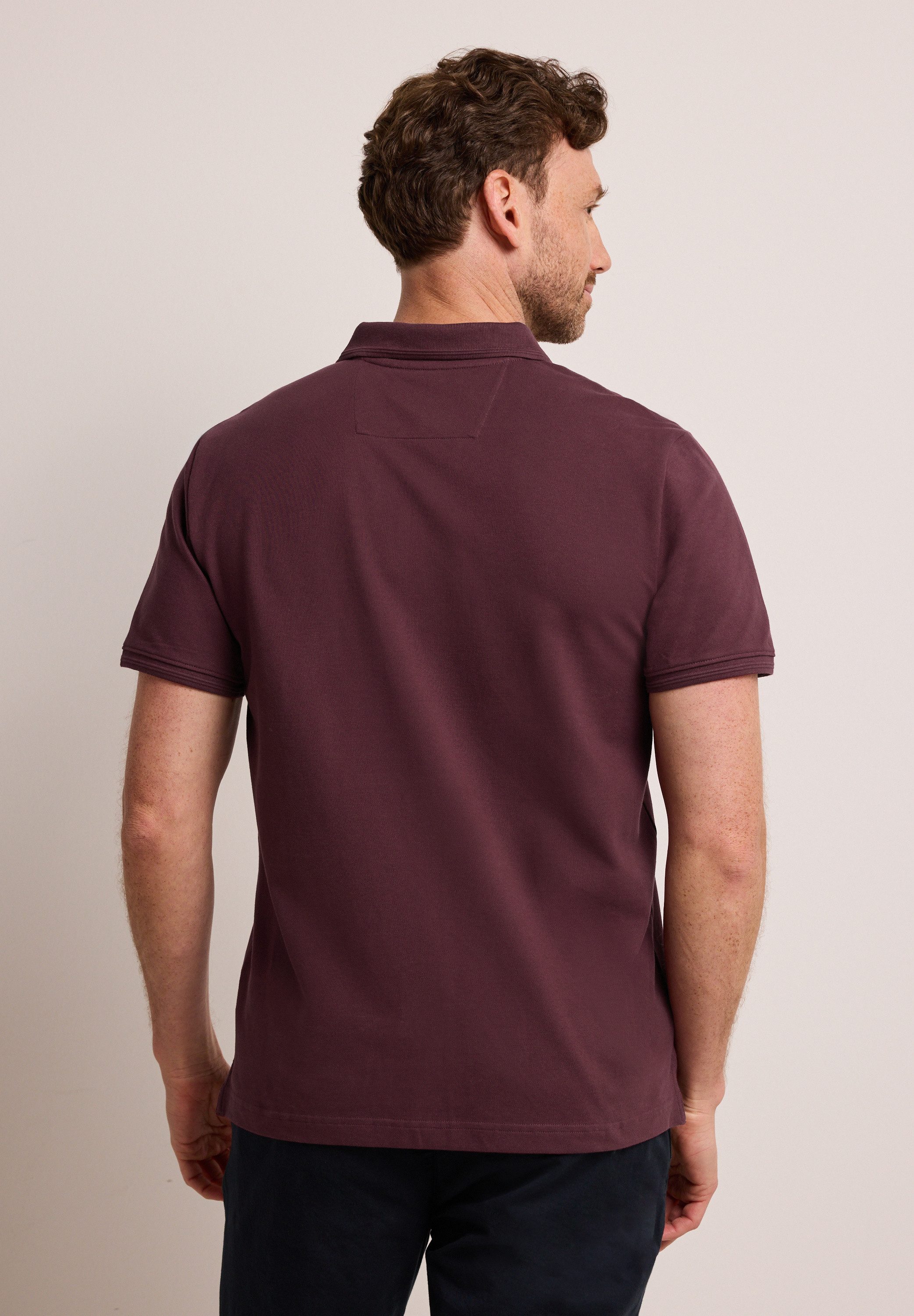 STREET ONE MEN Poloshirt aus Baumwolle mit Stretchante günstig online kaufen