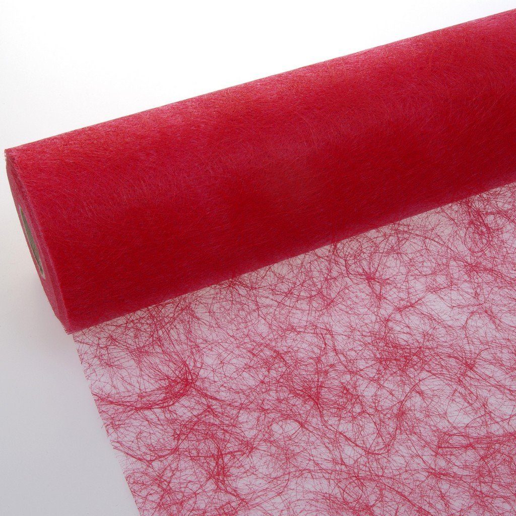 Deko AS 30 Tischband 023-R 60 Tischläufer 5 cm Meter leuchtend Rolle rot Sizoflor