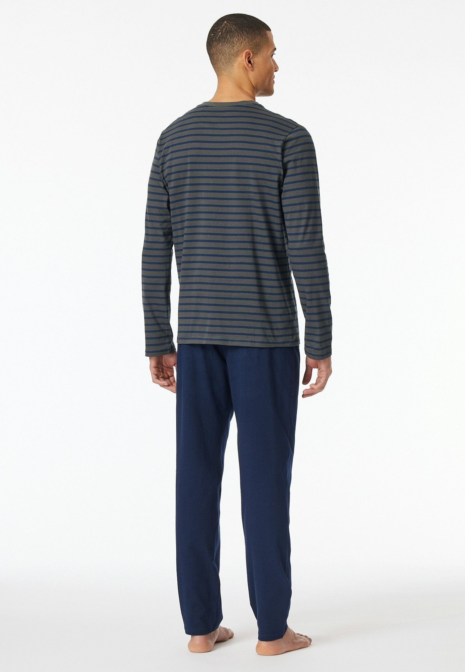 Schiesser Schlafanzug Casual Essentials (2 tlg) mit Streifen