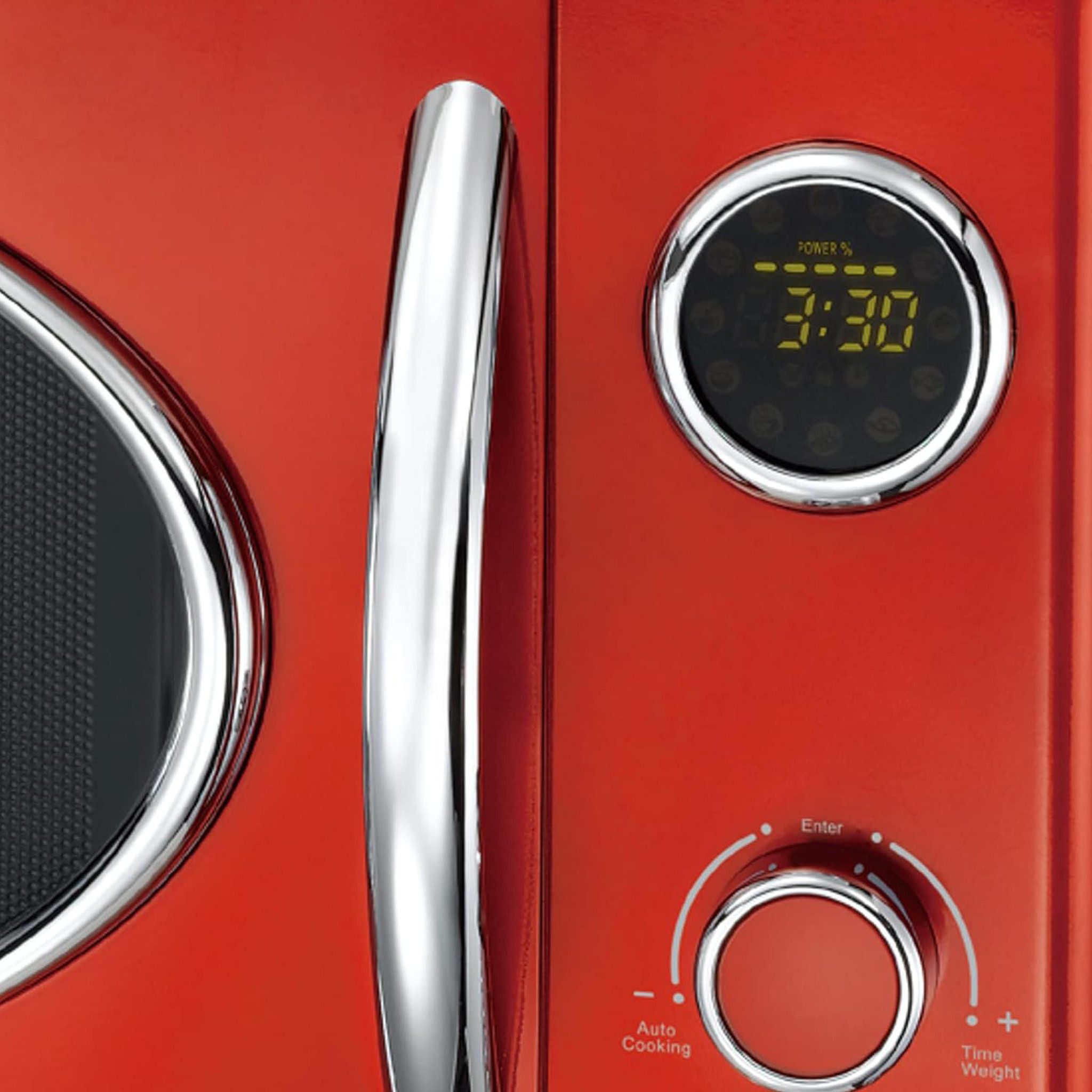 MELISSA Mikrowelle, 23 l, Vintage-Design, LED-Display & bis zu 1000W mit Grillfunktion