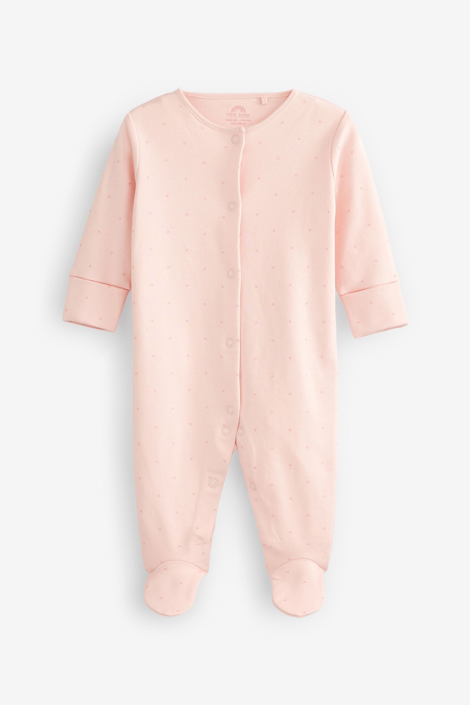 (4-tlg) Babys Pale Delicate Pink 4 Schlafanzüge Bunny für x Next Schlafoverall