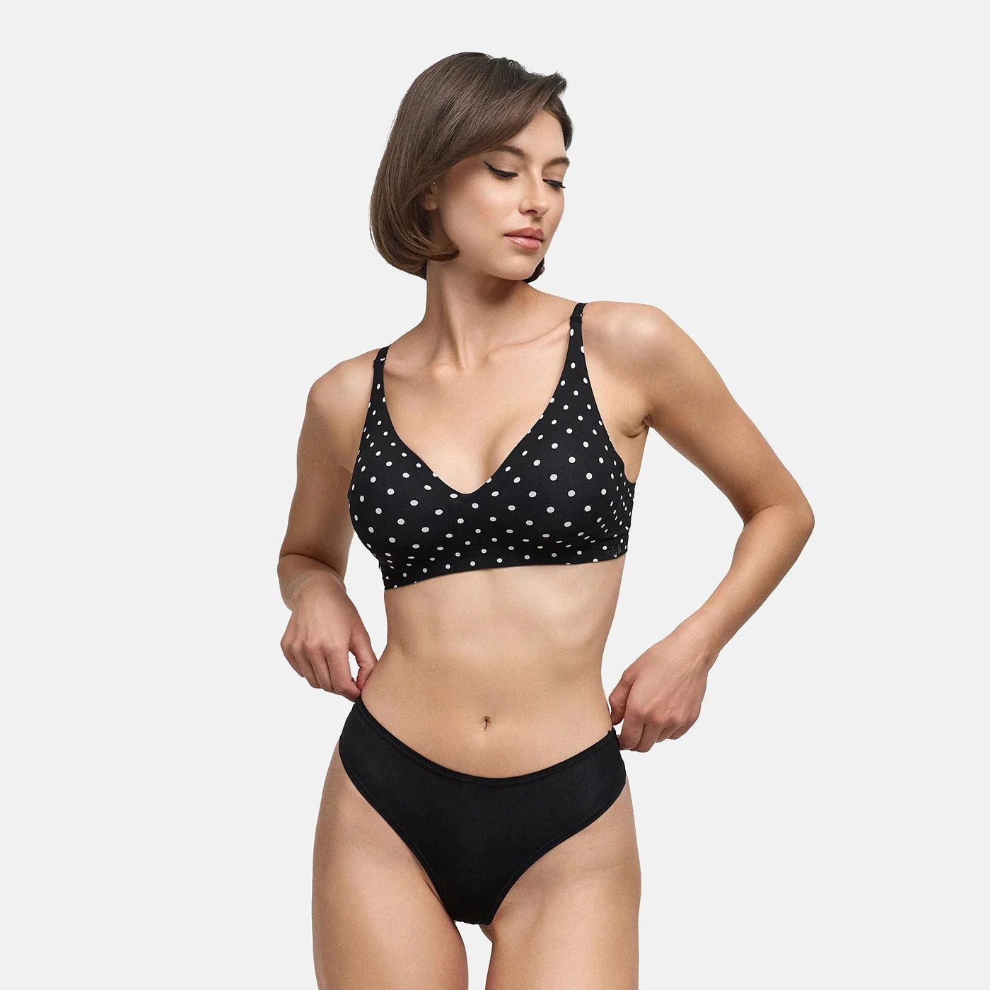 Black Polka Dot