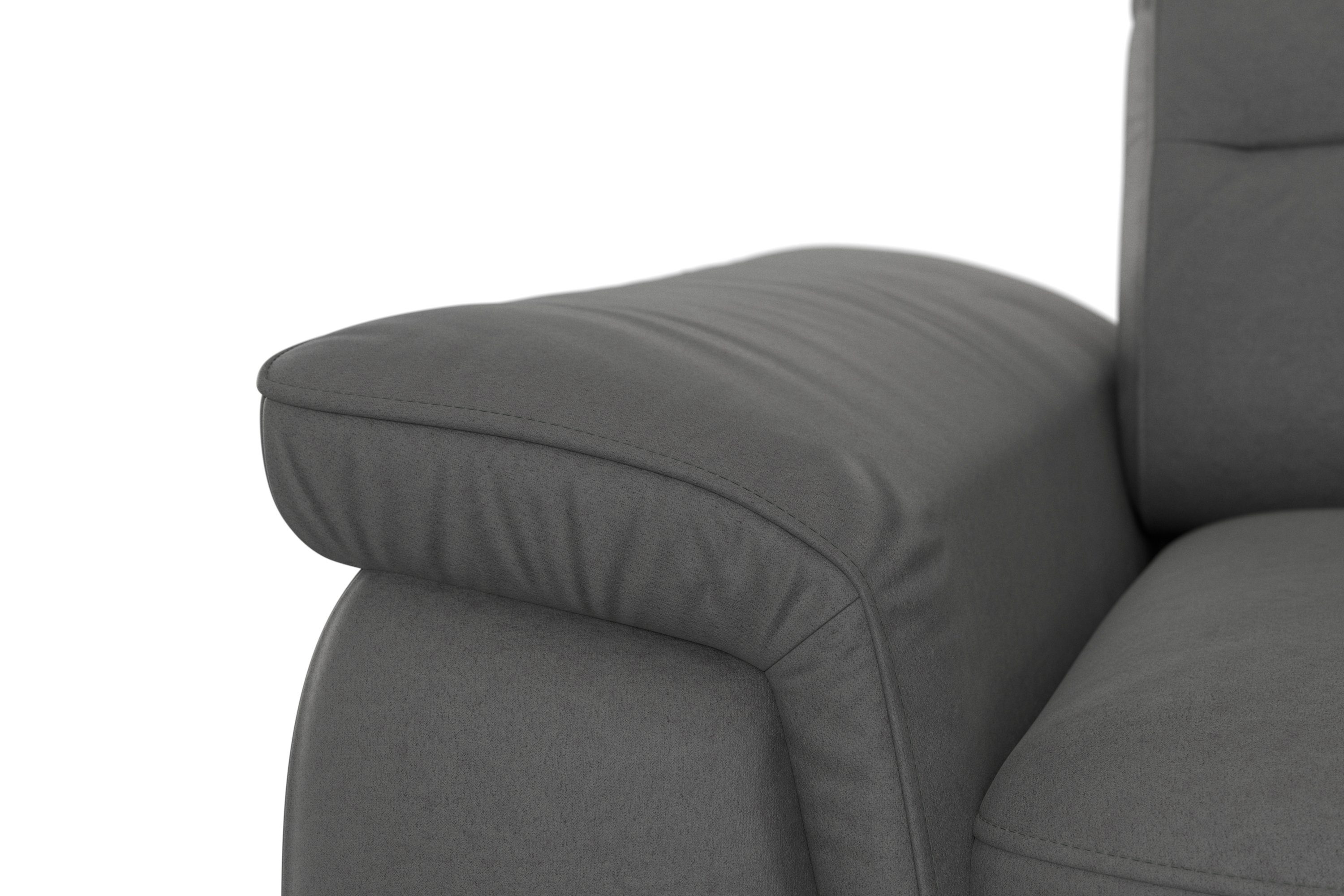 mit Sinatra, und Kopfteilverstellung optional Ecksofa sit&more Armteilfunktion