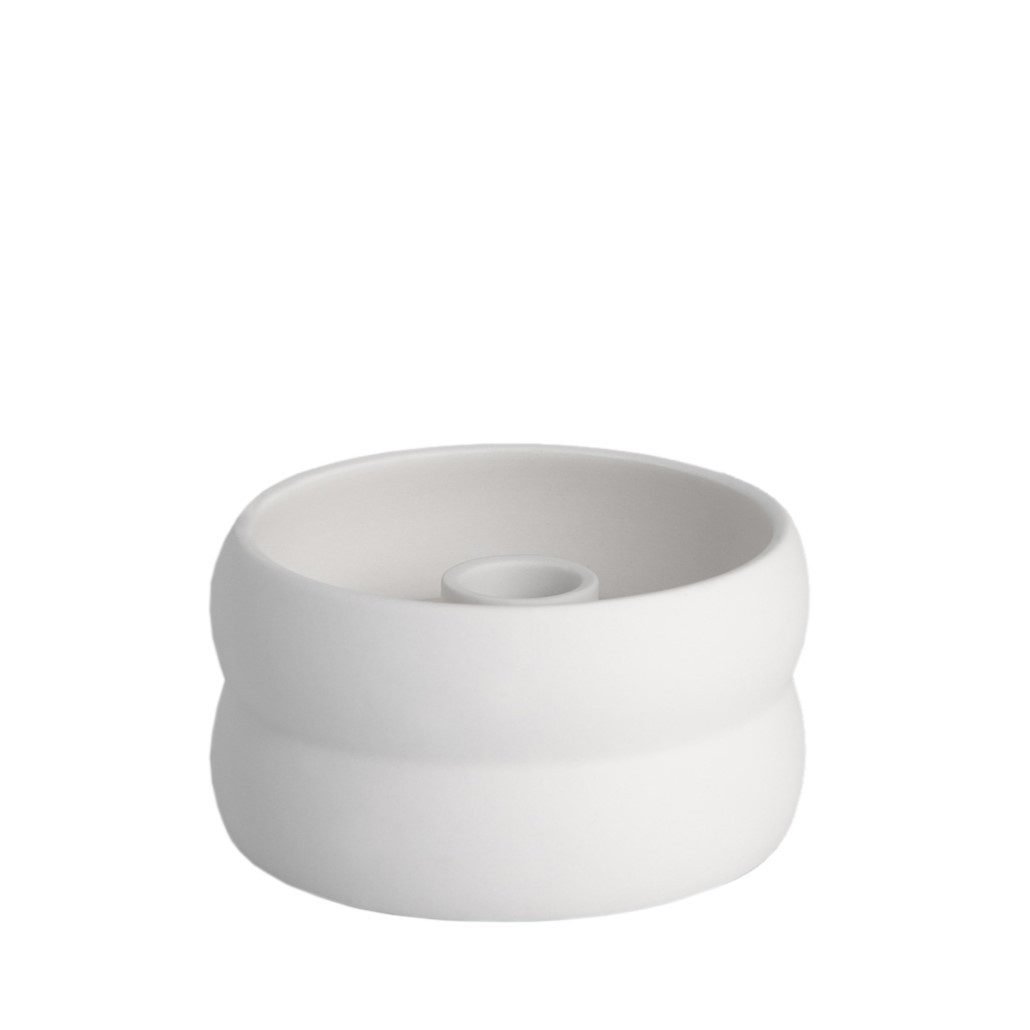 Storefactory Scandinavia Tischkerzenhalter Storefactory Kerzenhalter BOLMEN MINI weiß, Ø11x6cm