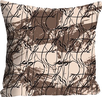queence Dekokissen Celda, mit einem abstrakten Muster, Kissenhülle ohne Füllung, 1 Stück