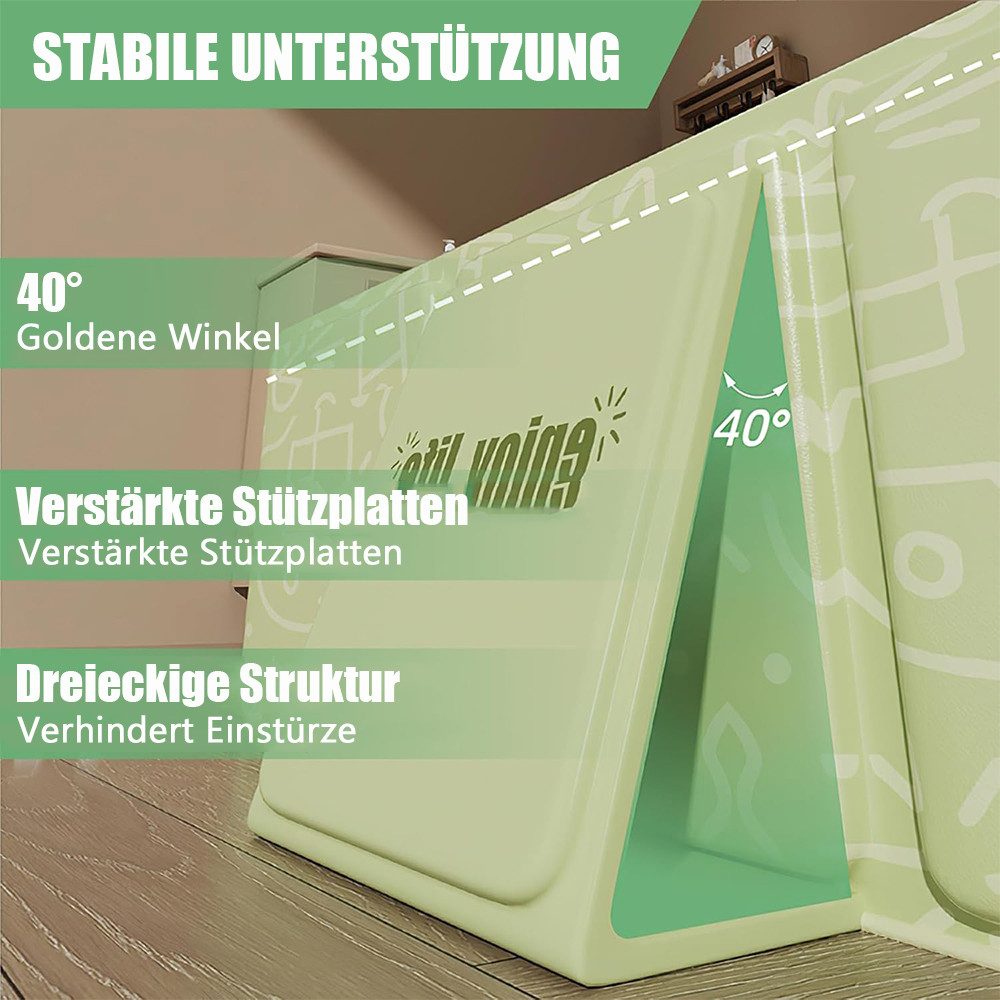 TUWENA Babybadewanne Faltbare Badewanne für Kinder,Integrierte Badewanne mit Ablassschraube, Tragbare Badewanne, Kinderschwimmbecken Für DraußEn Für 0-8 Jahre