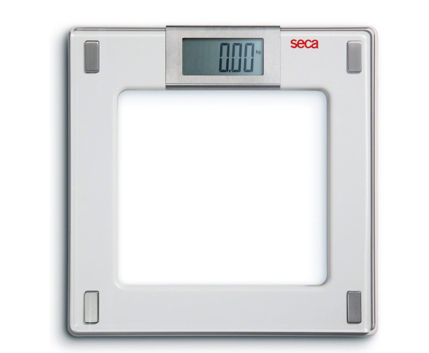 SECA Personenwaage elektronische Flachwaage seca aura 807, Digitale Glaswaage mit Komfortfunktionen, 1-tlg., Waage mit Step-Off Funktion, elegante Design, Präzise Gewichtsmessung, Intelligente Funktionen