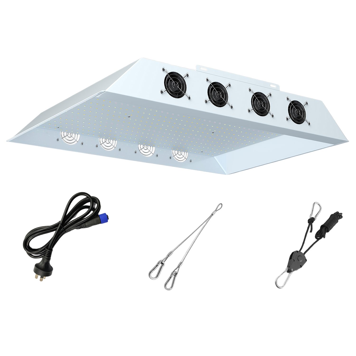 Maity Pflanzenlampe LED Pflanzenlampe 100W/240W Vollspektrum mit Dimmer & Lüfter, LED fest integriert, Warmweiß, Kaltweiß, Rot, Infrarot, Vollspektrum, Geräuscharm & Effizient, geeignet für Keimung, Wachstum & Blüte