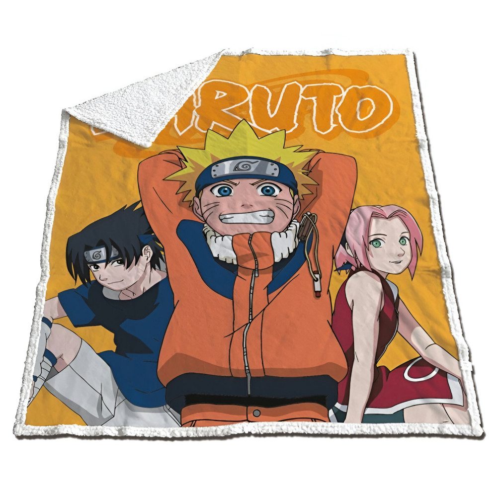 Wohndecke Anime Naruto Shippuden Coral Decke warme Kuscheldecke 120x150 cm, Naruto