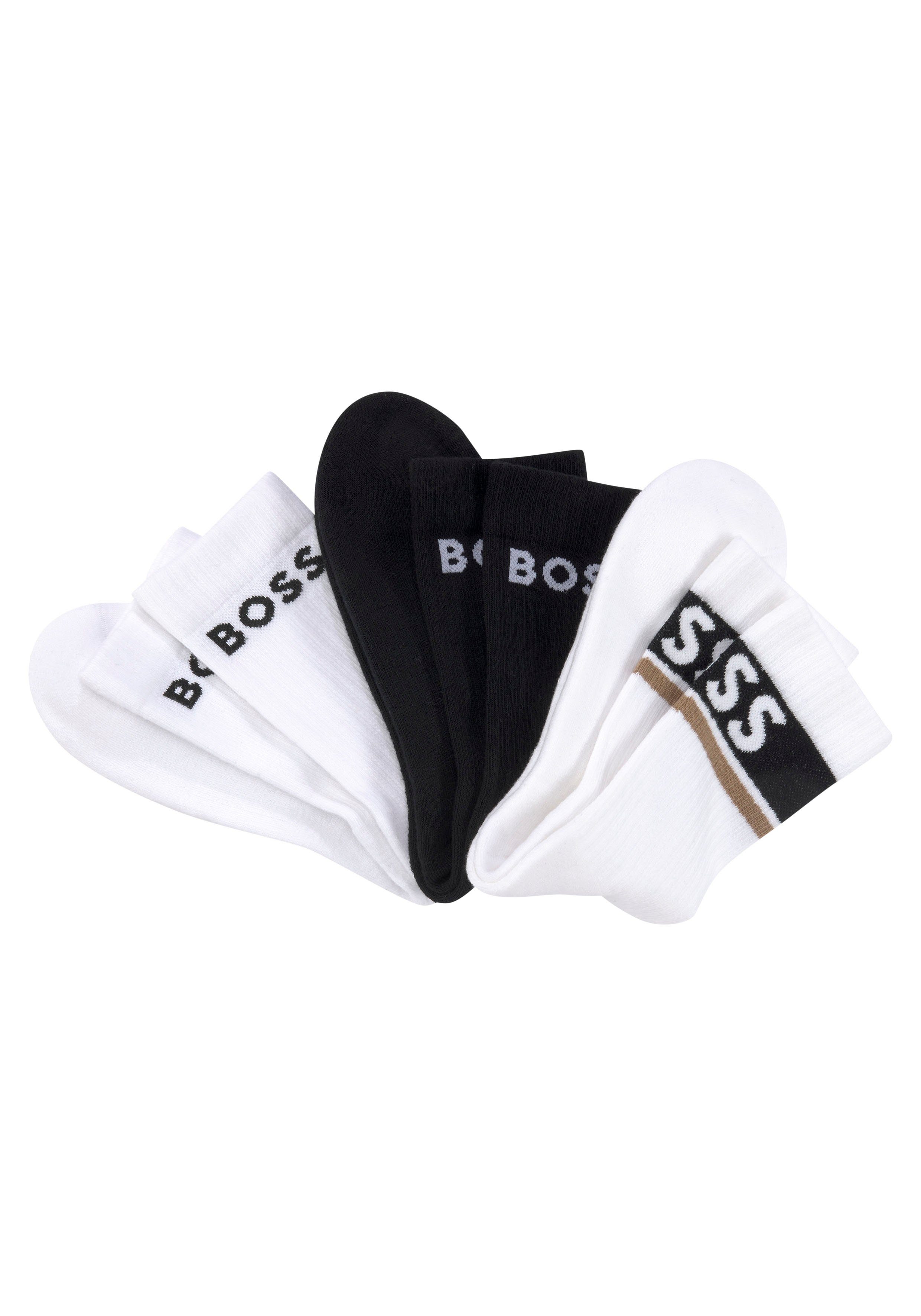 BOSS Businesssocken 3P QS Design CC (Packung, 3-Paar, 3er) mit BOSS  Schriftzug | Socken