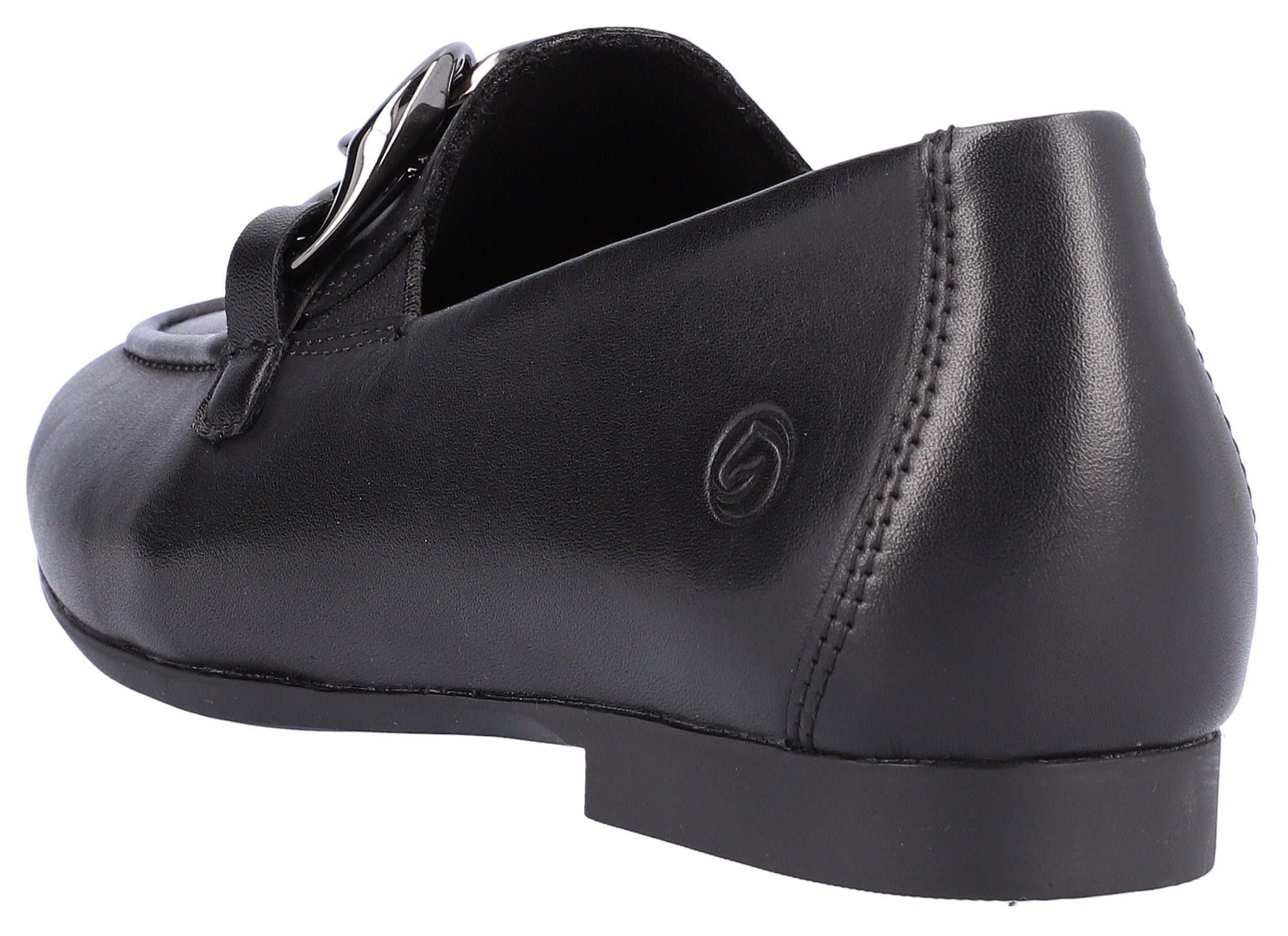 Remonte Loafer Slipper, Businness Schuh mit auffälliger Zierkette