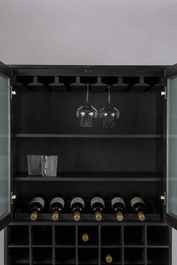 Zuiver Weinschrank Buffetschrank Weinschrank TRAVIS BLACK OAK von ZUIVER