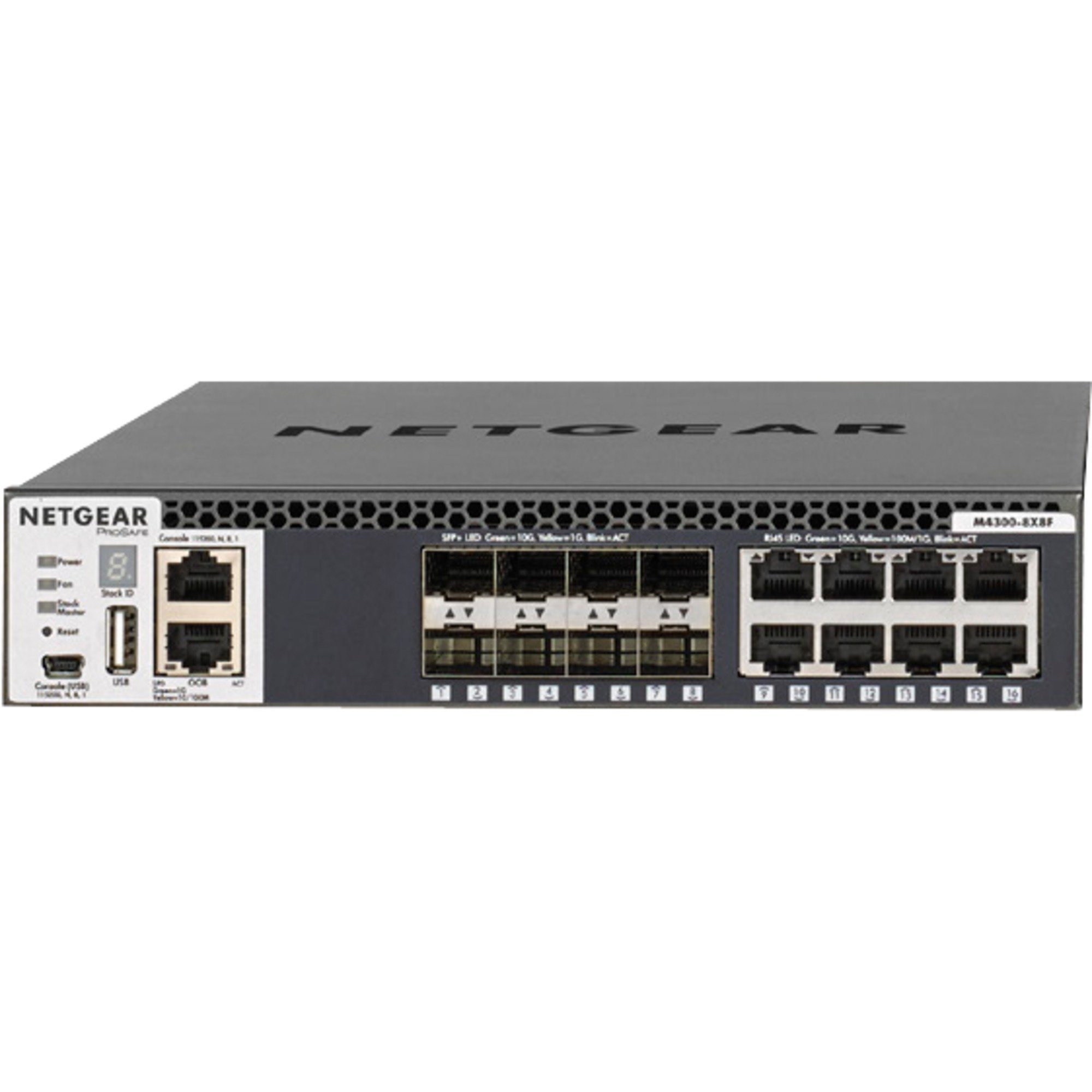 Netgear M4300-8X8F XG/XG/MAN/16, Switch Netzwerk-Switch