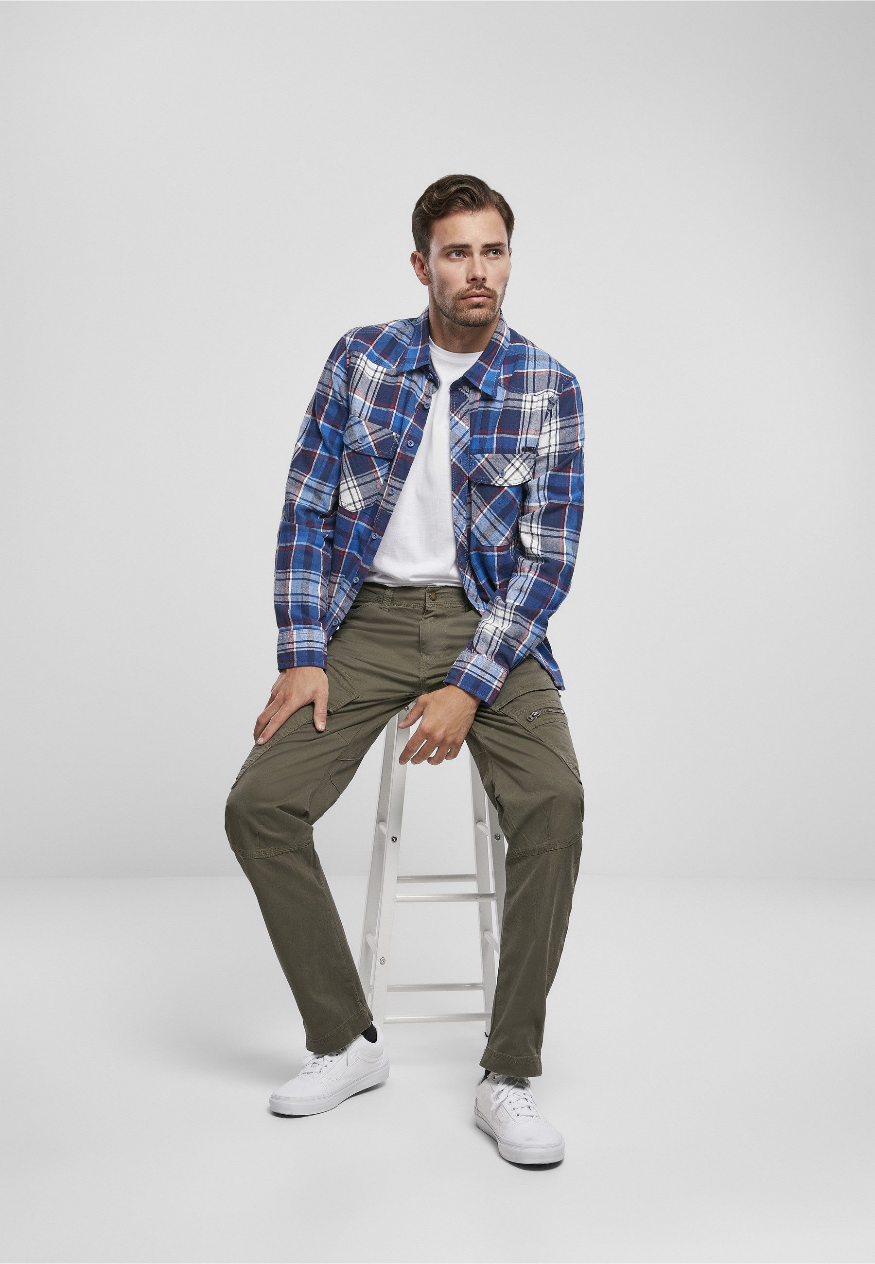 Brandit Langarmhemd Brandit Herren Checked Shirt (1-tlg)