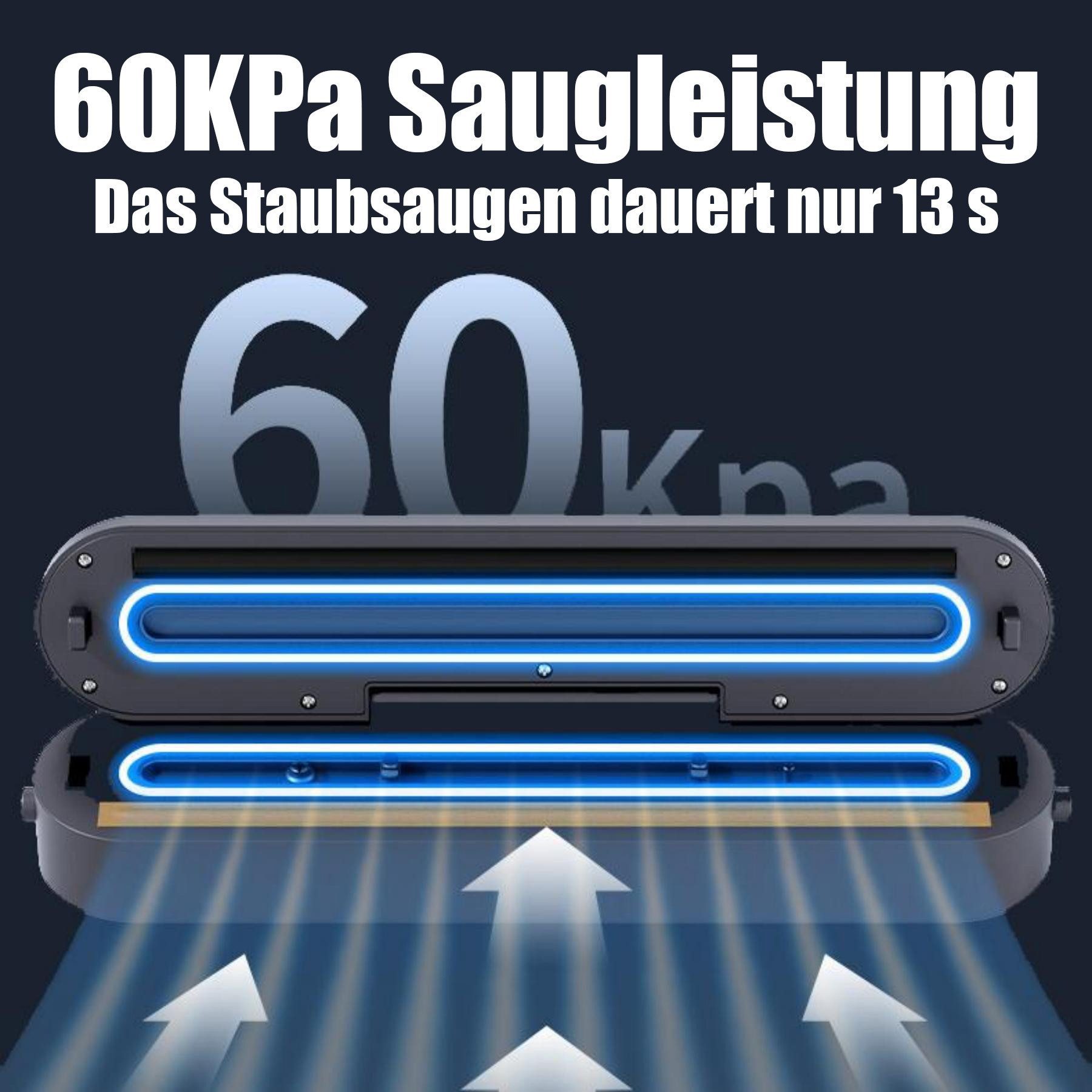 Luckice Vakuumierer Vakuumiergerät Lebensmittel bleiben vakuumiert bis zu 8x länger frisch, Rollenbreite 28 cm, 120W, Praktischer Nass-und Trockenmodus,Enthält  – Bild 5 von 5