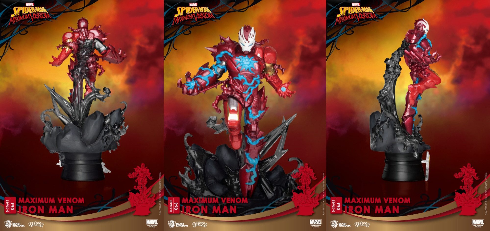 Beast Kingdom Toys Sammelfigur MAXIMUM VENOM DS-066 IRON MAN D-STAGE SERIES 6 INCH STATUE