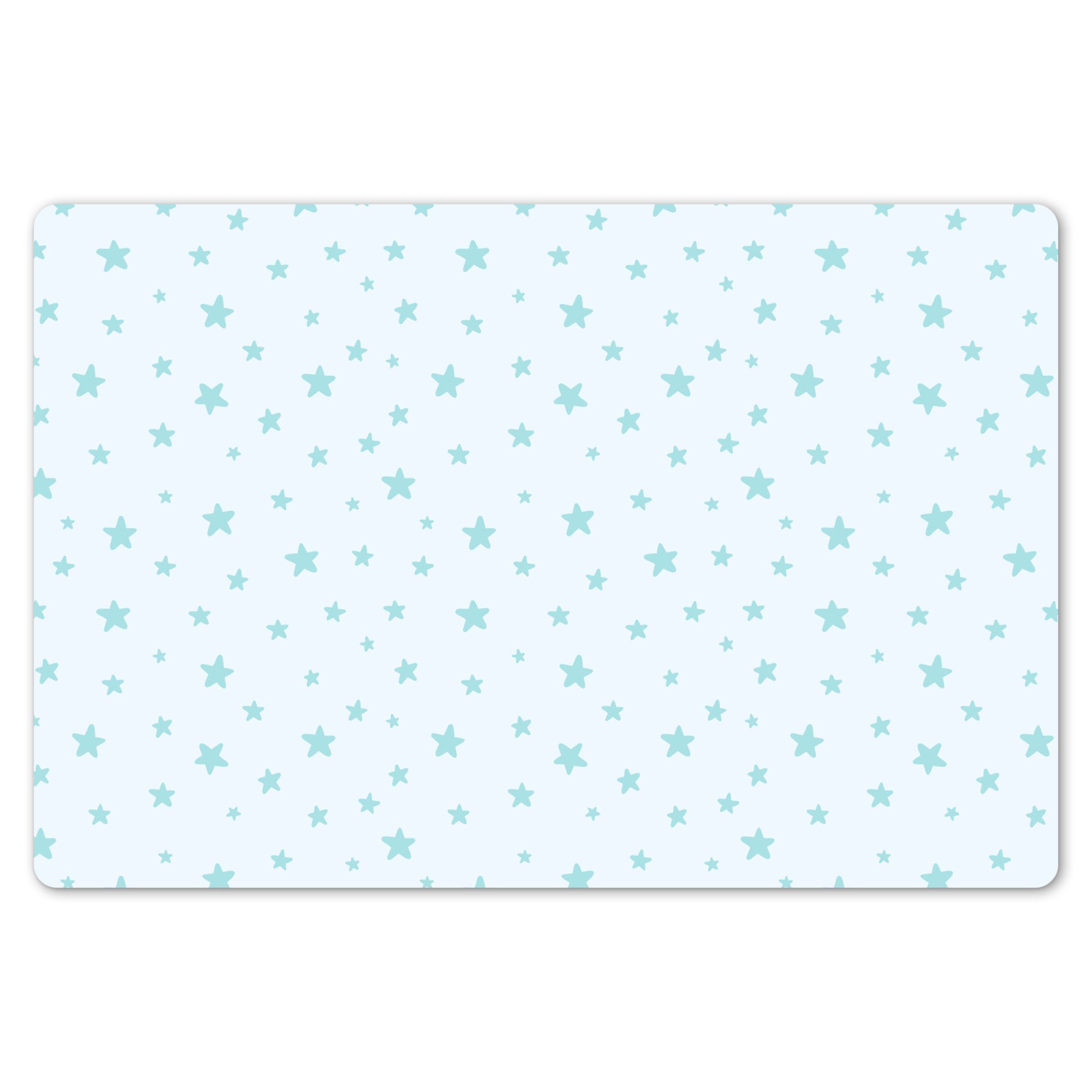 MuchoWow Platzset Sterne - Blau - Muster - Kind, (1-St), Kinder-Arbeitsunterlage Schreibtisch, Bastelmatte Kind, Zeichenmatte