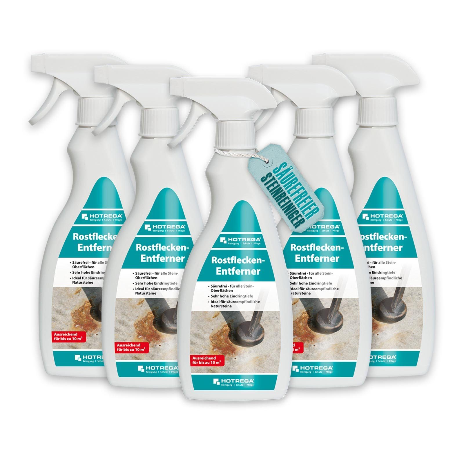 HOTREGA® Rostflecken Entferner Rostflecken entfernen Средство для удаления ржавчины Stein x500ml Средство для удаления ржавчины