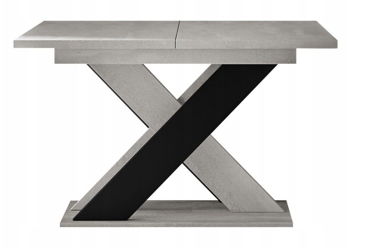 Ausziehbarer Esstisch und funktionale pressiode beton/schwarz XAO moderne Ergänzung eine Tisch -
