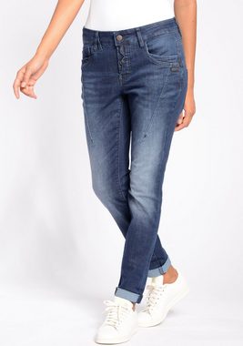 GANG Slim-fit-Jeans 94New Georgina mit charakteristischen Abnähern quer über den Oberschenkel