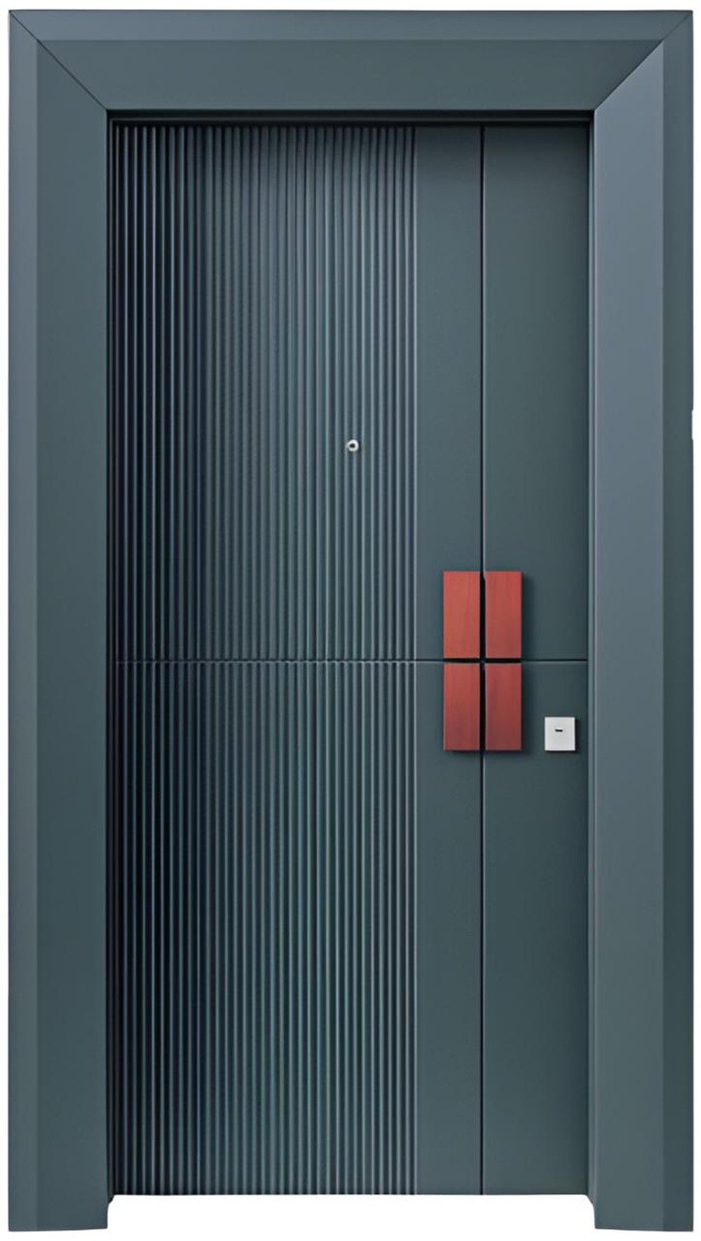 JVmoebel Haustür Grüne Metalltür Stilvolle Eingangstüren für Wohnzimmer & Hotels, Made in Europa