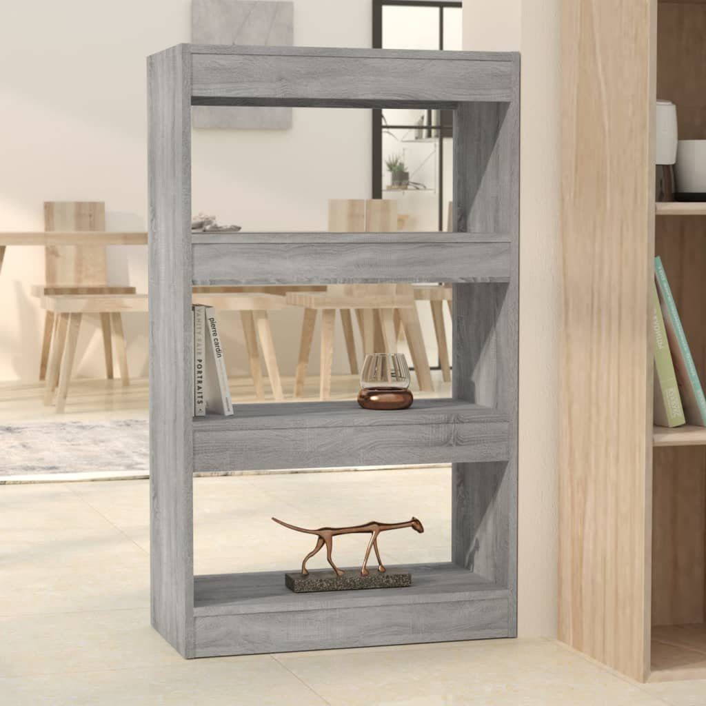 Sonoma furnicato Holzwerkstoff Grau Bücherregal Bücherregal/Raumteiler 60x30x103 cm