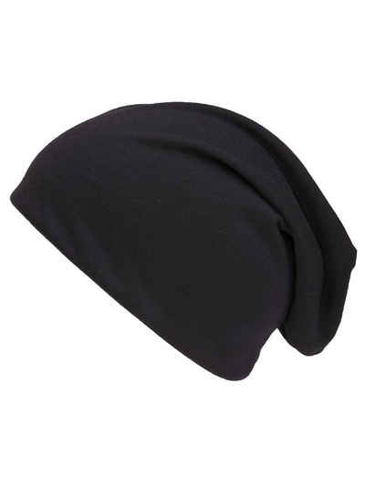 shenky Jerseymütze Beanie Mütze schwarz (Herrenmütze und Damenmütze, Long Beanie) Lange Mütze