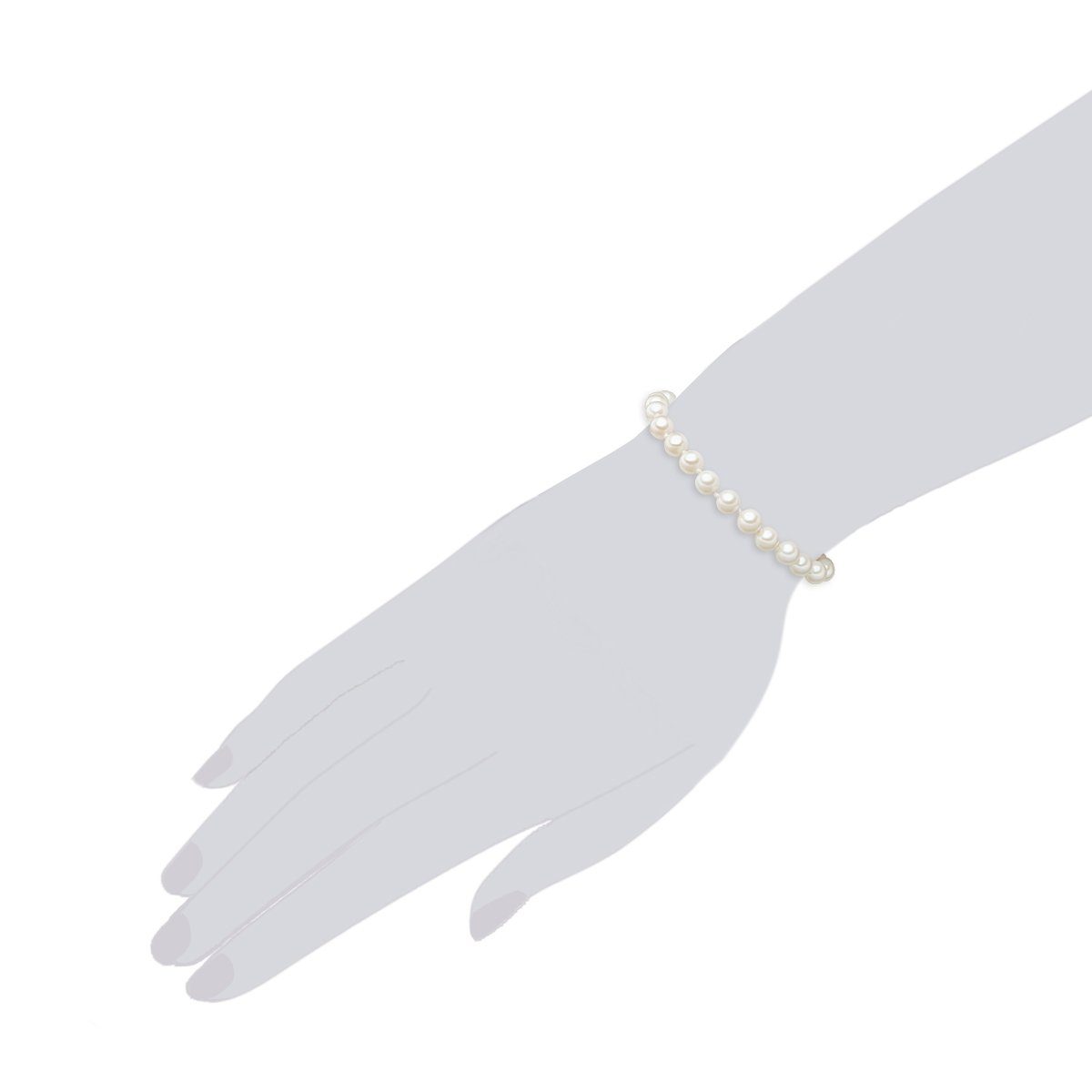 Armband Muschelkernperle Armband Rafaela Donata Silber Sterling silber, weiß