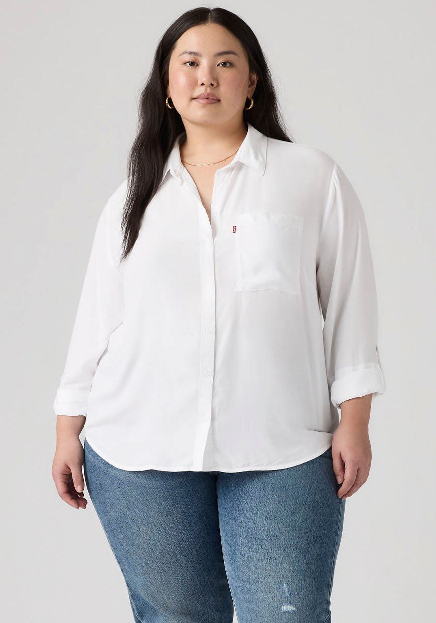 Levi's® Plus Hemdbluse PLUS DARLENE SHIRT aus fließender Viskose