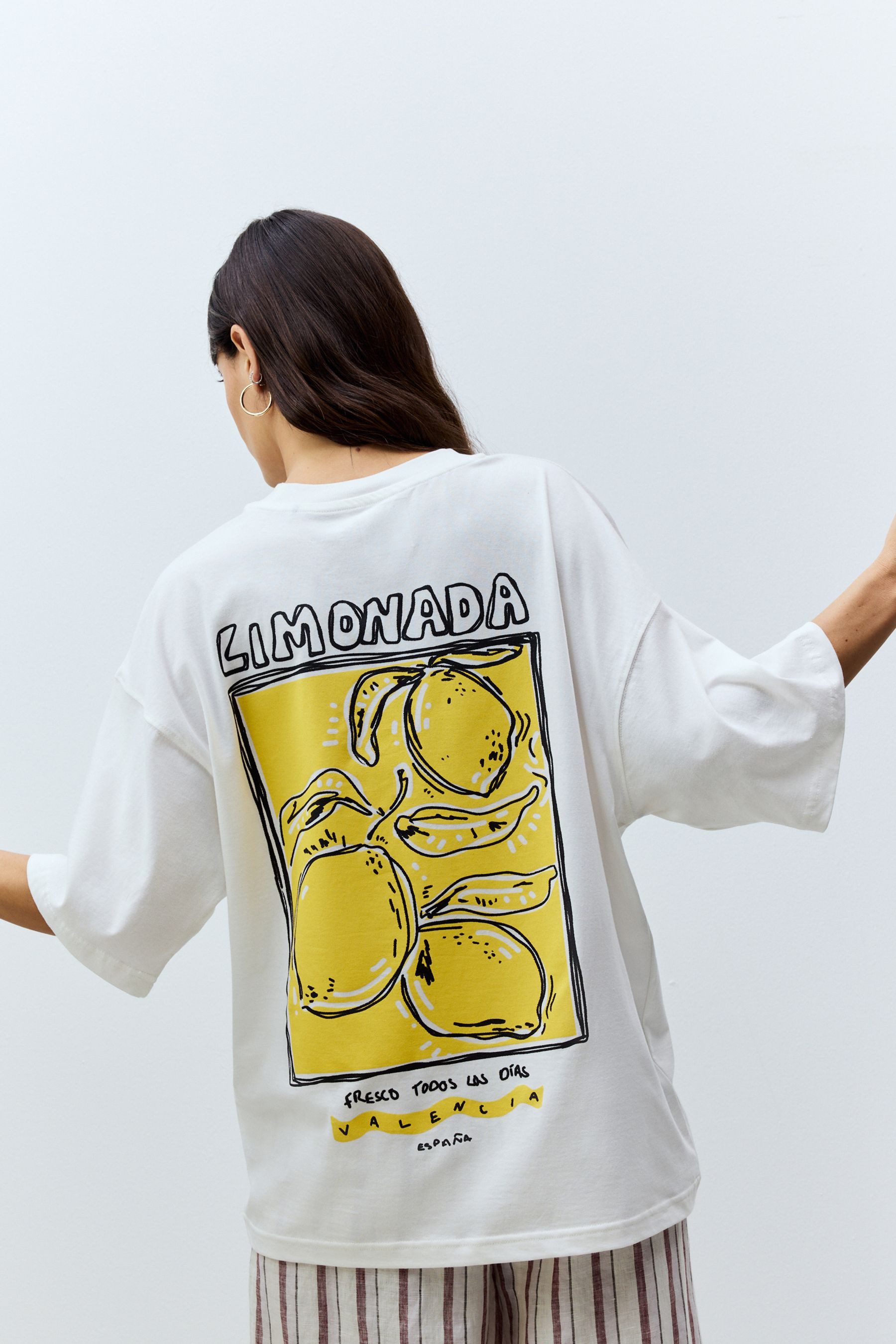 Next T-Shirt Oversized Fit Kurzarm-T-Shirt, Lemon Limonada (1-tlg) günstig online kaufen