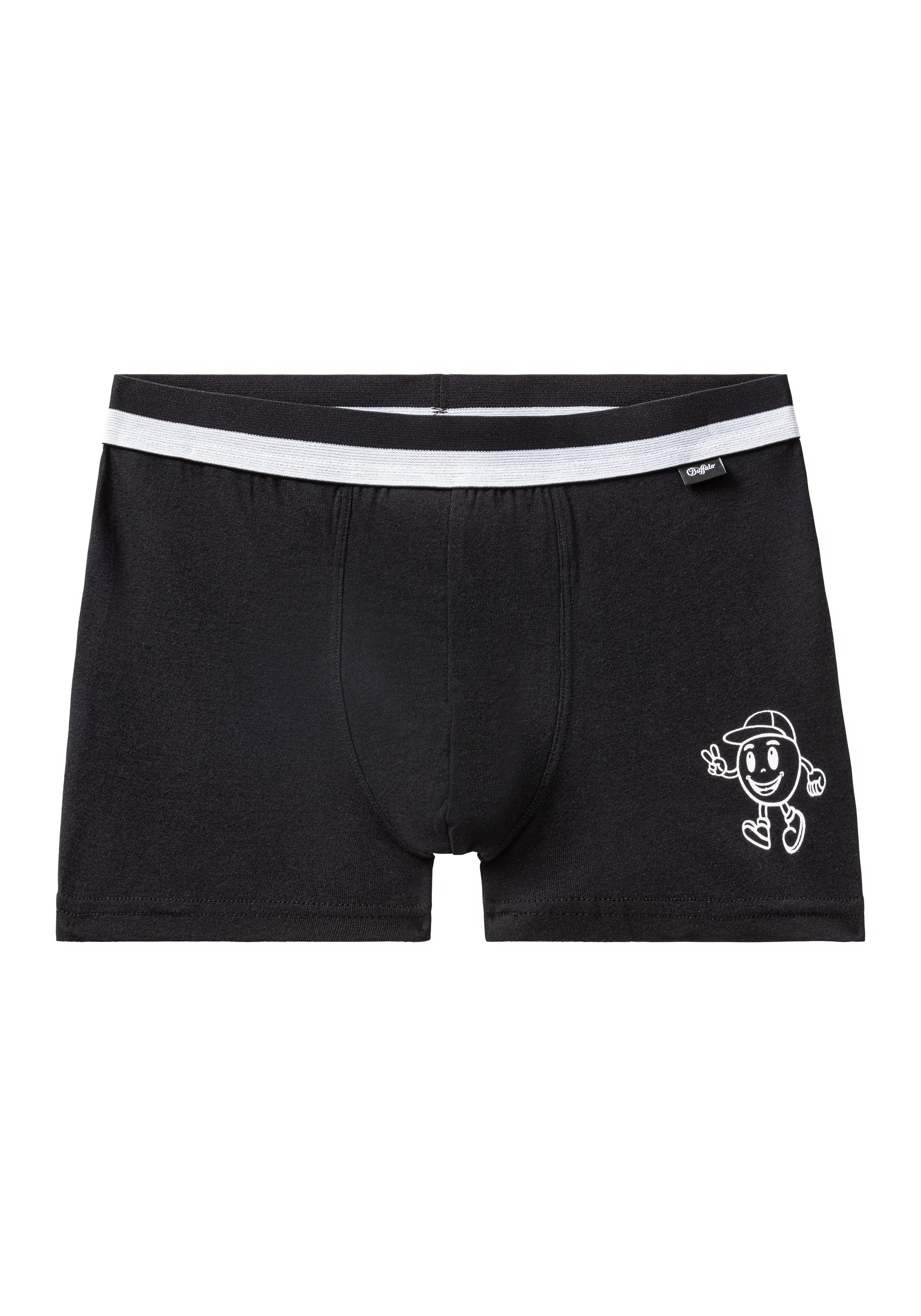 Buffalo Boxer Boxershorts für Jungen (Packung, 4-St) mit witzigen Icons bedruckt