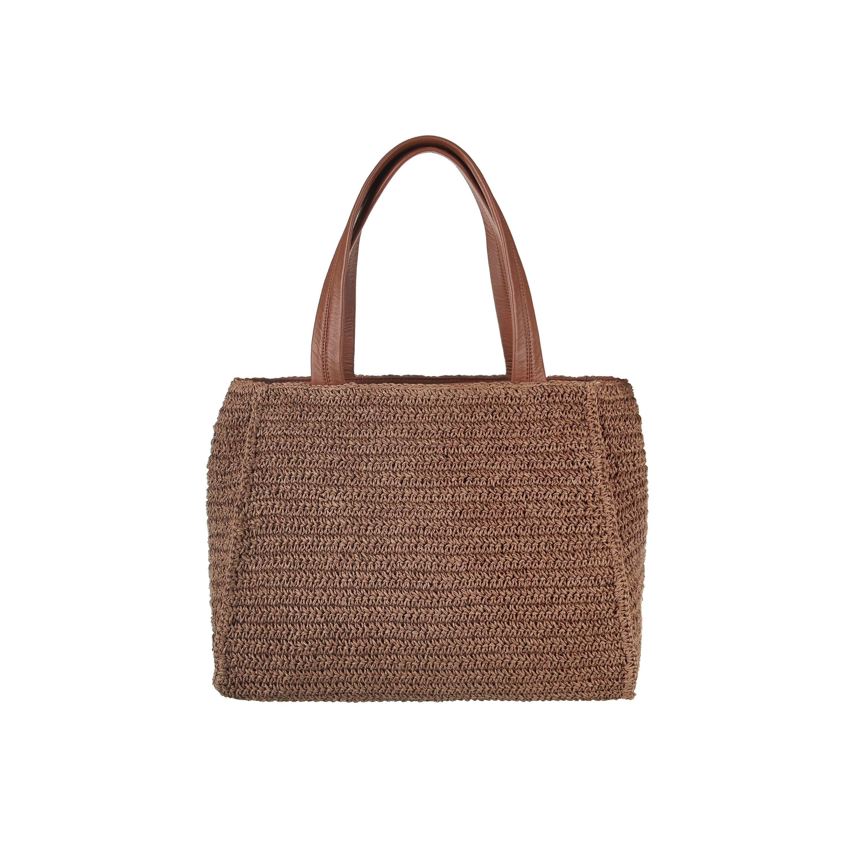 Basttasche shopper large aus Raffiabast