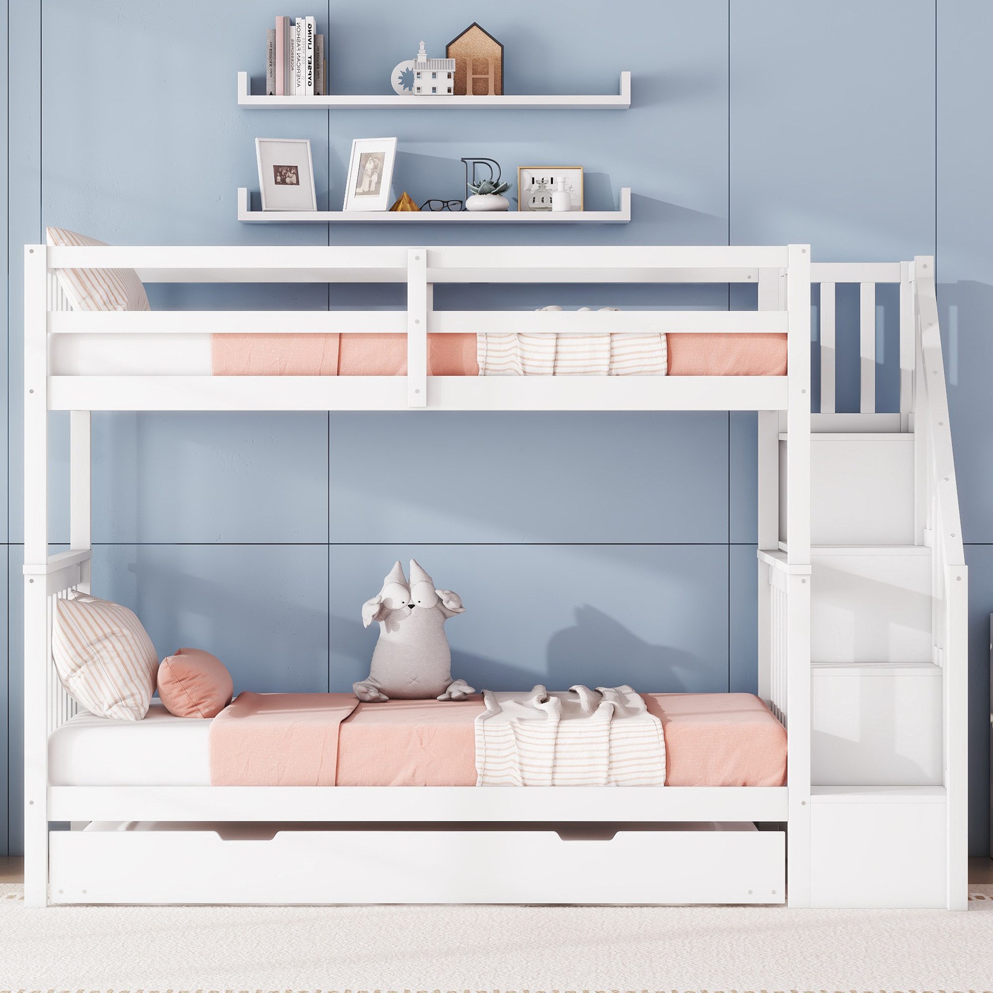 Flieks Etagenbett, Kinderbett Hochbett 90x200cm mit günstig online kaufen