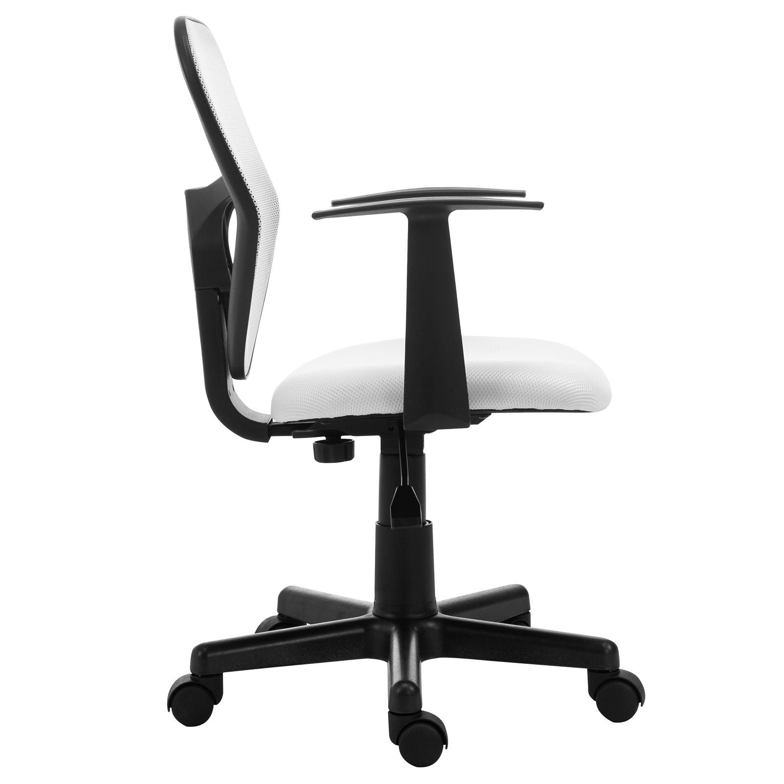 IDIMEX Schreibtischstuhl STUDIO, für Kinder, ergonomisch geformt, höhenverstellbar mit Armlehnen Weiß