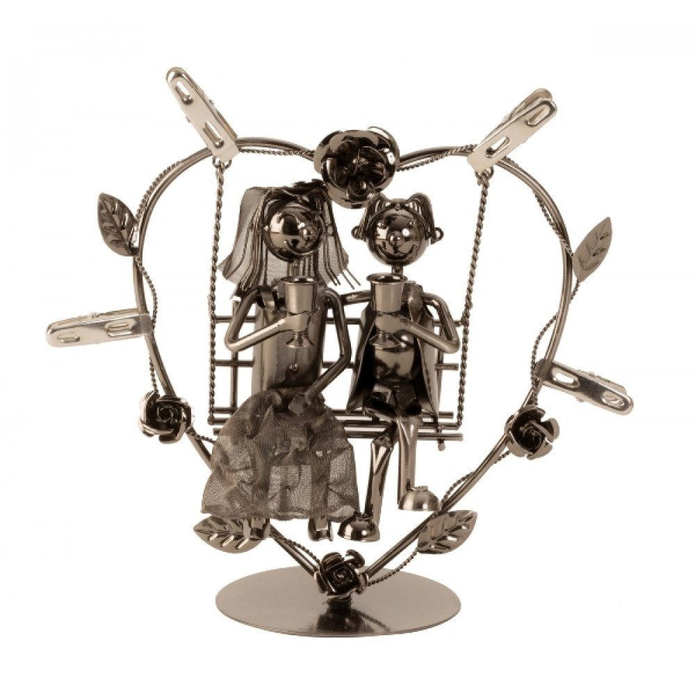 Geschenk-Himmel Dekofigur Metall Figur Hochzeit Paar Schaukel Geldgeschenk günstig online kaufen