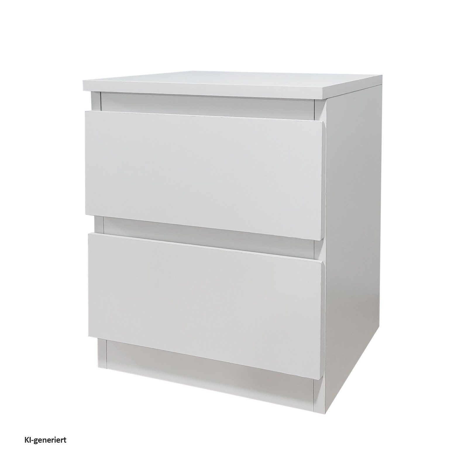 HTI-Living Nachtkommode Nachtkommode mit 2 grifflosen Schubladen (1 Stück, 1 St., 1 Nachtkommode), Nachtschrank Nachttisch