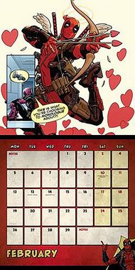 Danilo Wandkalender Marvel Deadpool Kalender 2024 inkl. Miniposter
