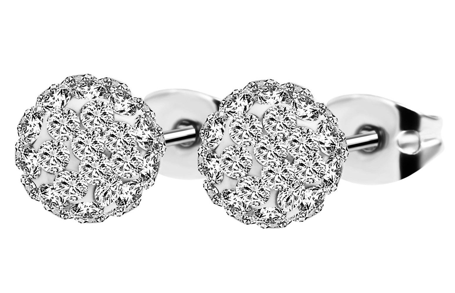 Adelia´s Paar Ohrhänger Damen Ohrringe – Ohrstecker aus Titan mit Strass St günstig online kaufen