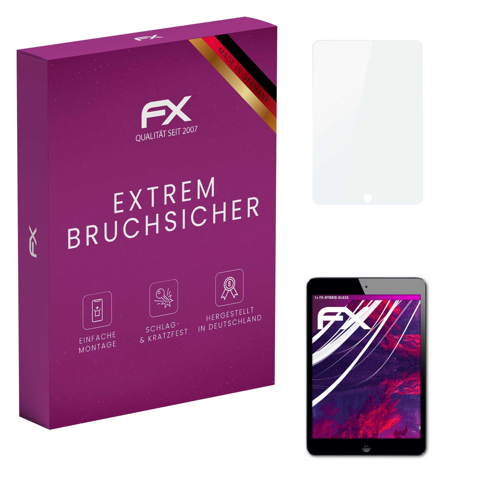 Schutzfolie Panzerglasfolie für Apple iPad Mini 2012
