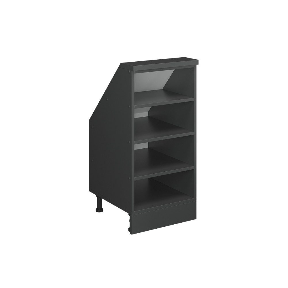 Vicco Kommode Rion, Anthrazit, 40 x 81.6 cm mit 4 Fächern (1 St)