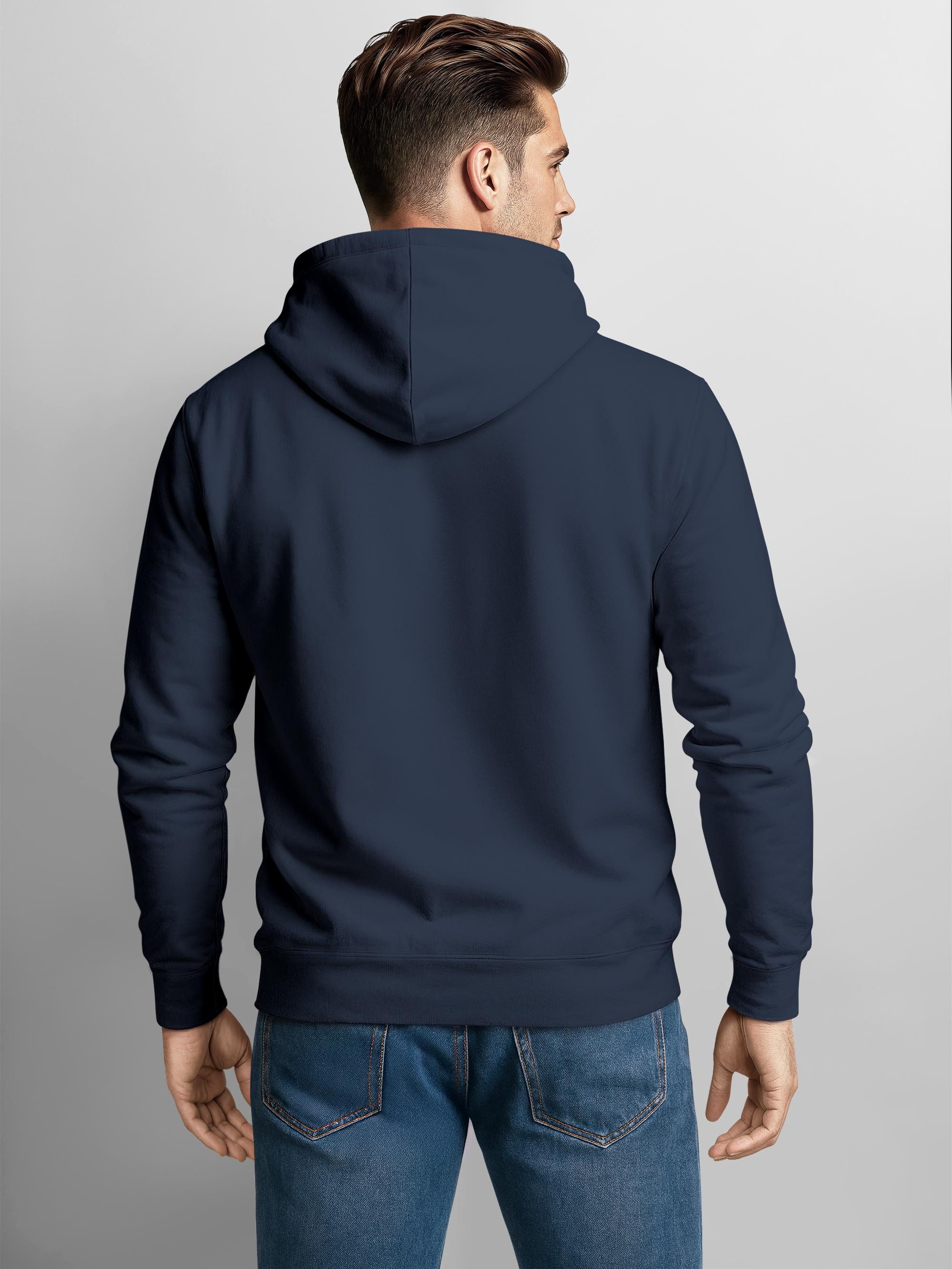 Neverless Hoodie Hoodie Herren Print - Ananas Design Sunset Beats - Aufdruck – Bild 3 von 5