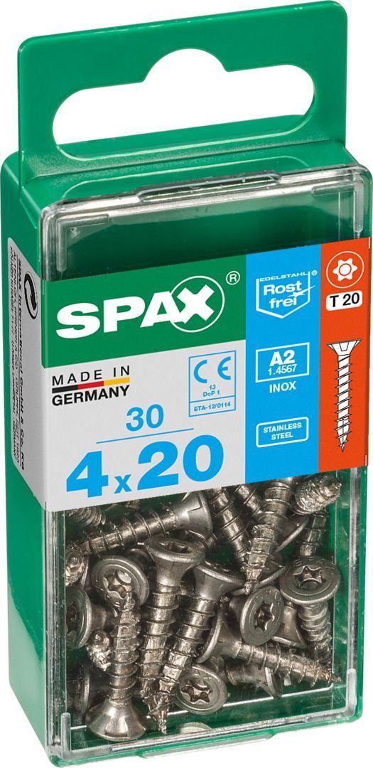 SPAX Holzbauschraube 30 4.0 TX - 20 Universalschrauben 20 Spax x mm