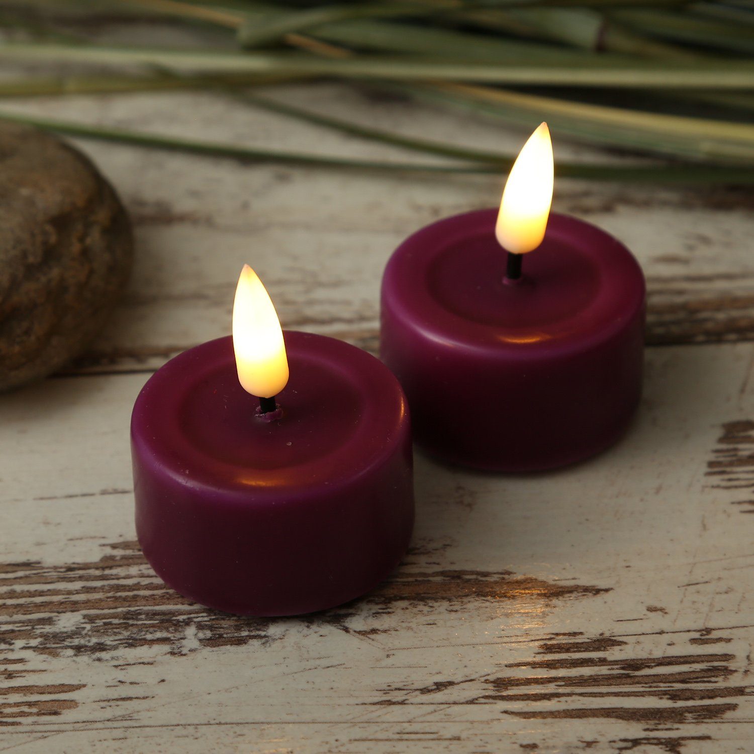 Deluxe Homeart LED-Kerze LED Teelichter Mia flackernd inkl. Batterien D: 4, günstig online kaufen