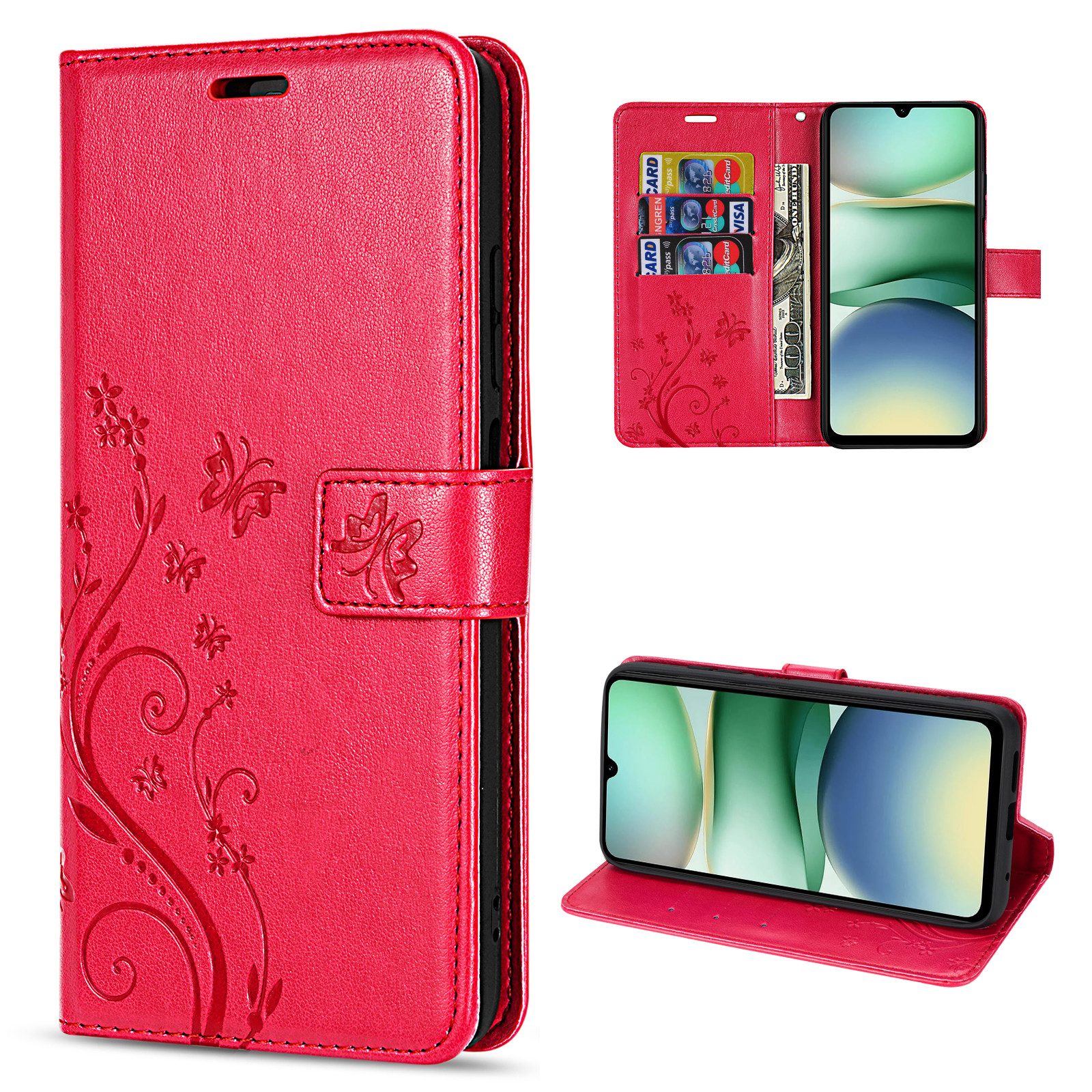 betterfon Handyhülle Handytasche für Xiaomi Redmi A5 Handyhülle Klapphülle, Bookstyle-Hülle: Magnetverschluss 3 Kartenfächer & Standfunktion